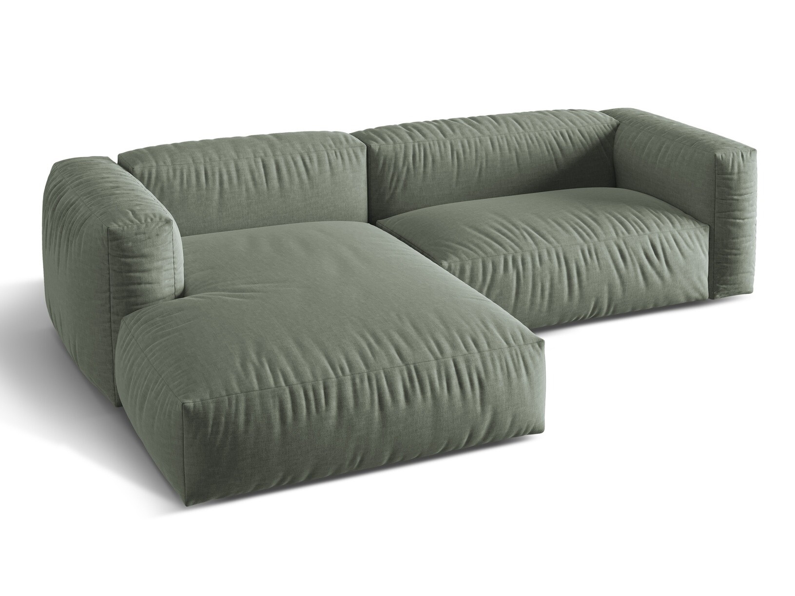 Modularna kotna sedežna garnitura Sorcoro 105 (Boston Water Green)