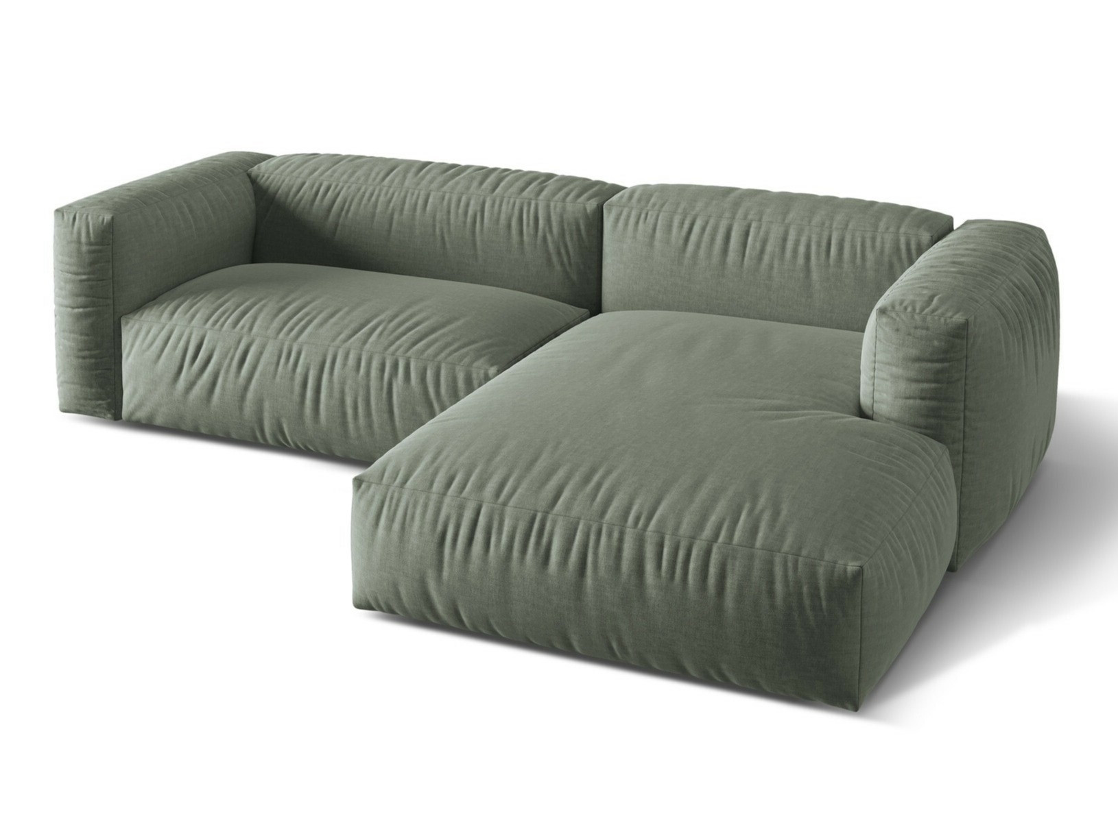 Modularna kotna sedežna garnitura Sorcoro 105 (Boston Water Green)