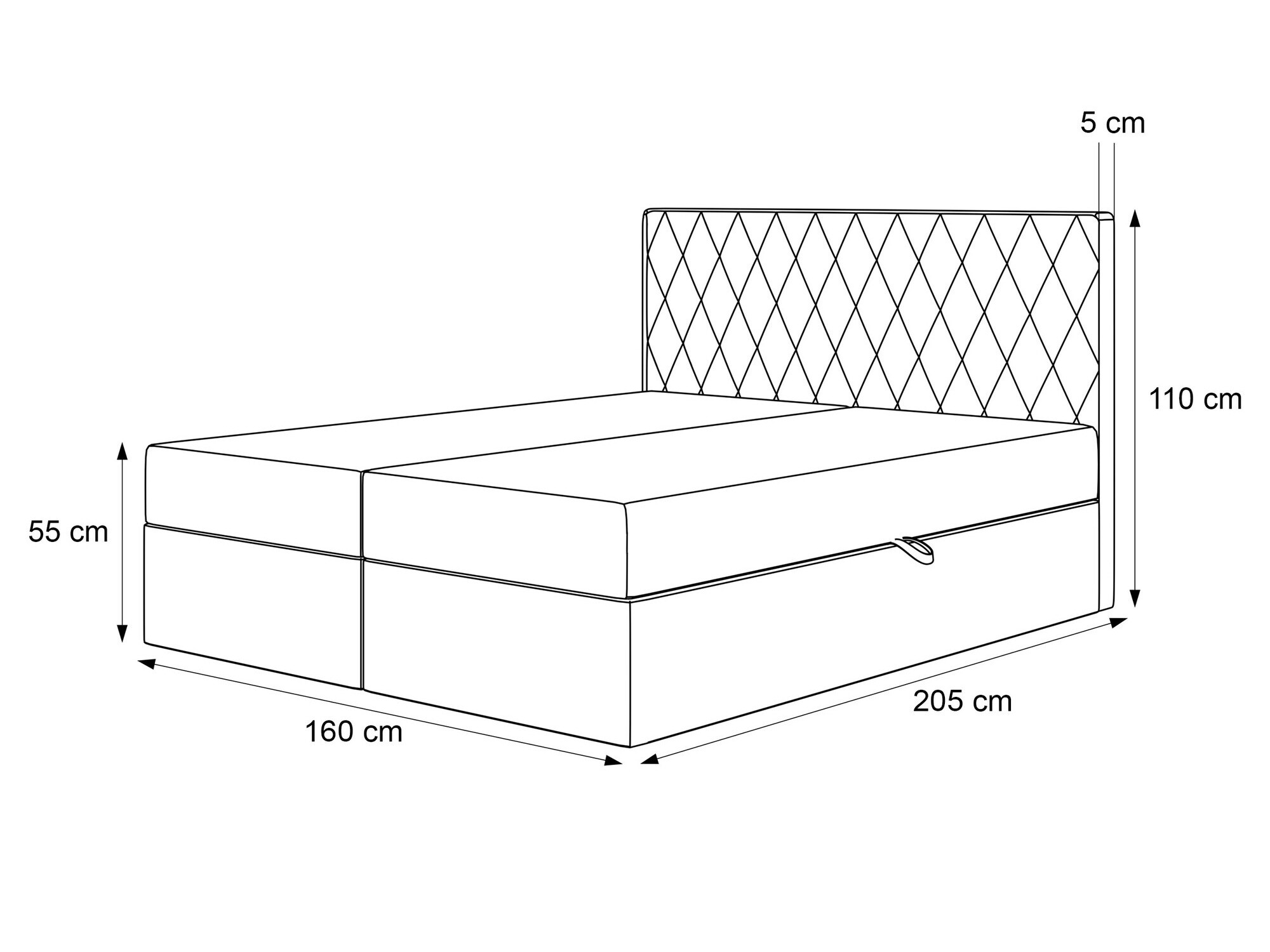 Boxspring postelja Martinez 114 (Magic Velvet 2210)