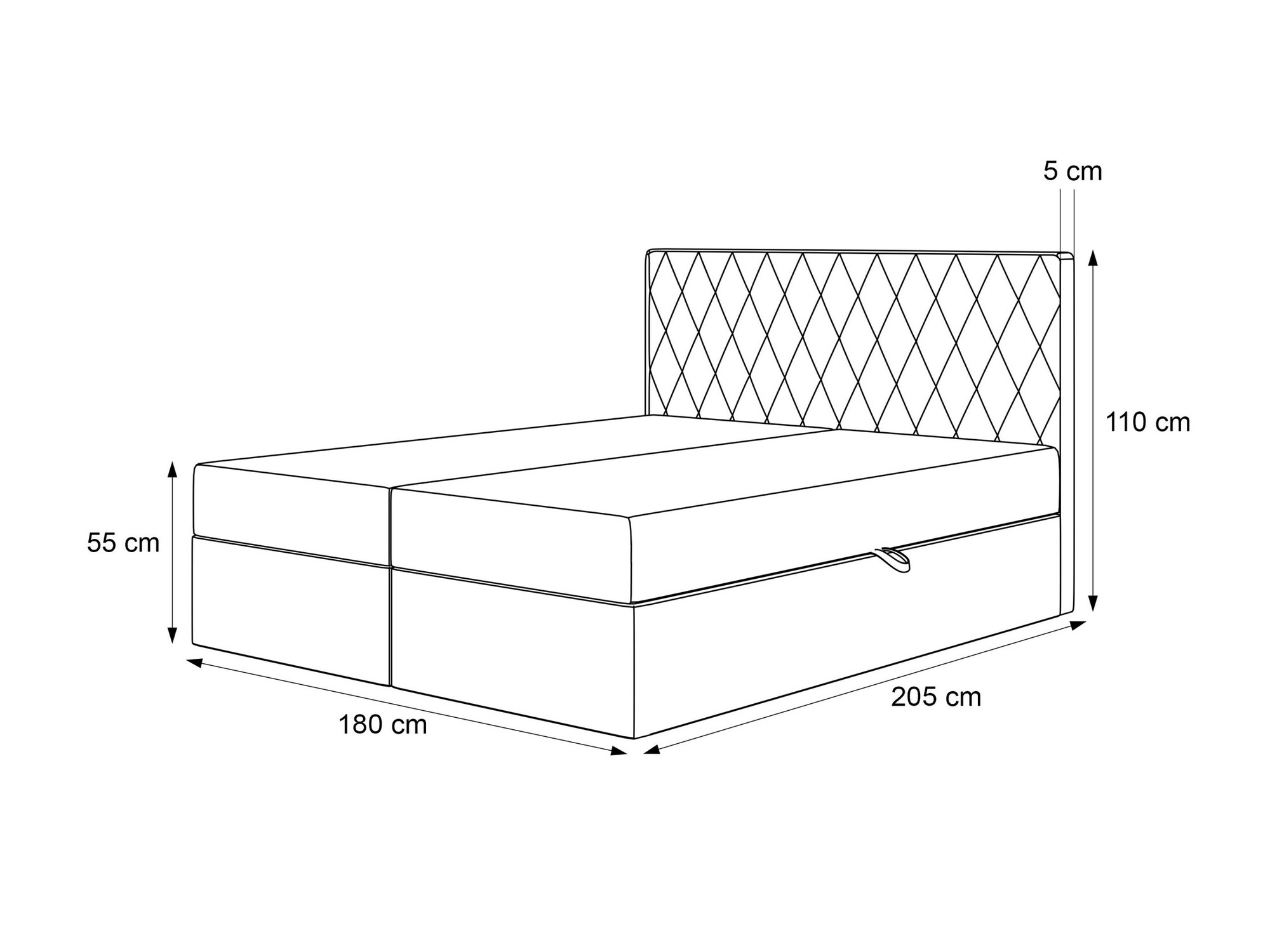 Boxspring postelja Martinez 114 (Magic Velvet 2210)