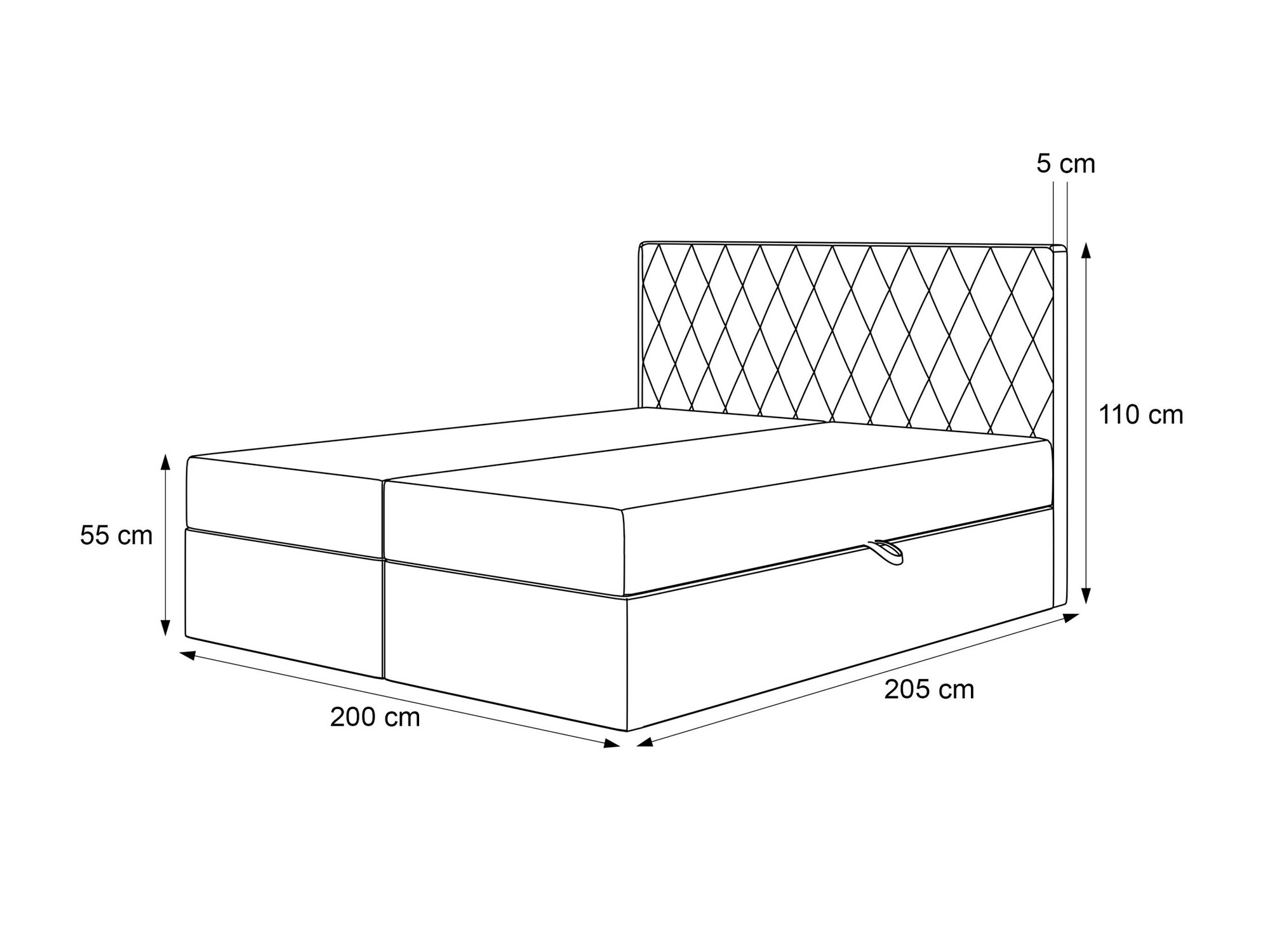 Boxspring postelja Martinez 114 (Magic Velvet 2210)