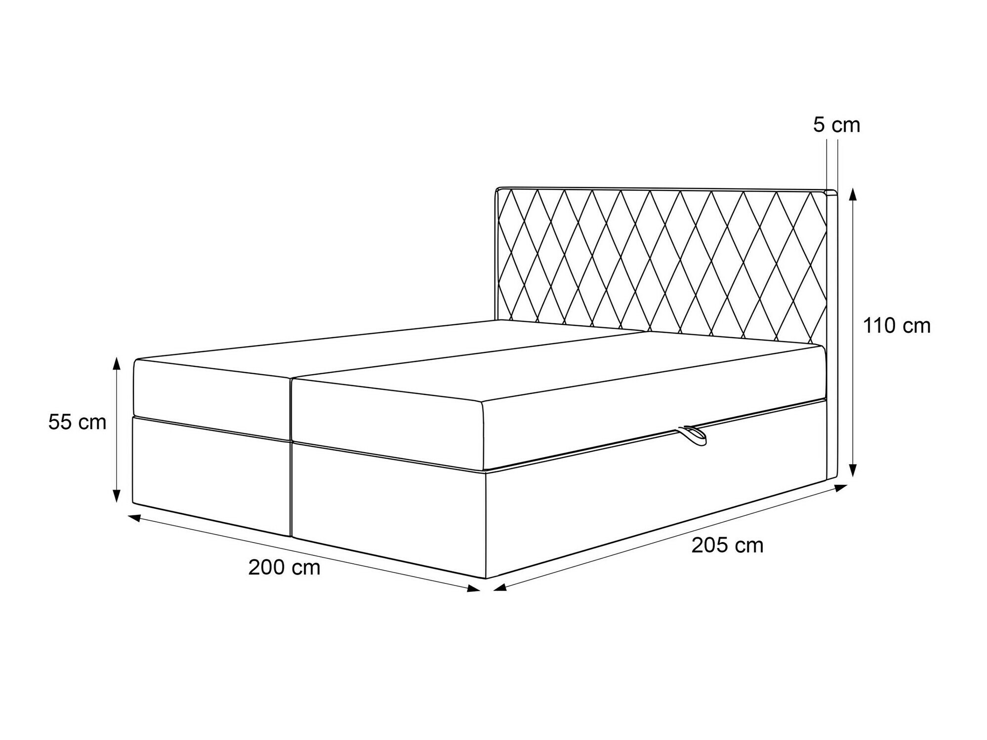 Boxspring postelja Martinez 114 (Magic Velvet 2256)