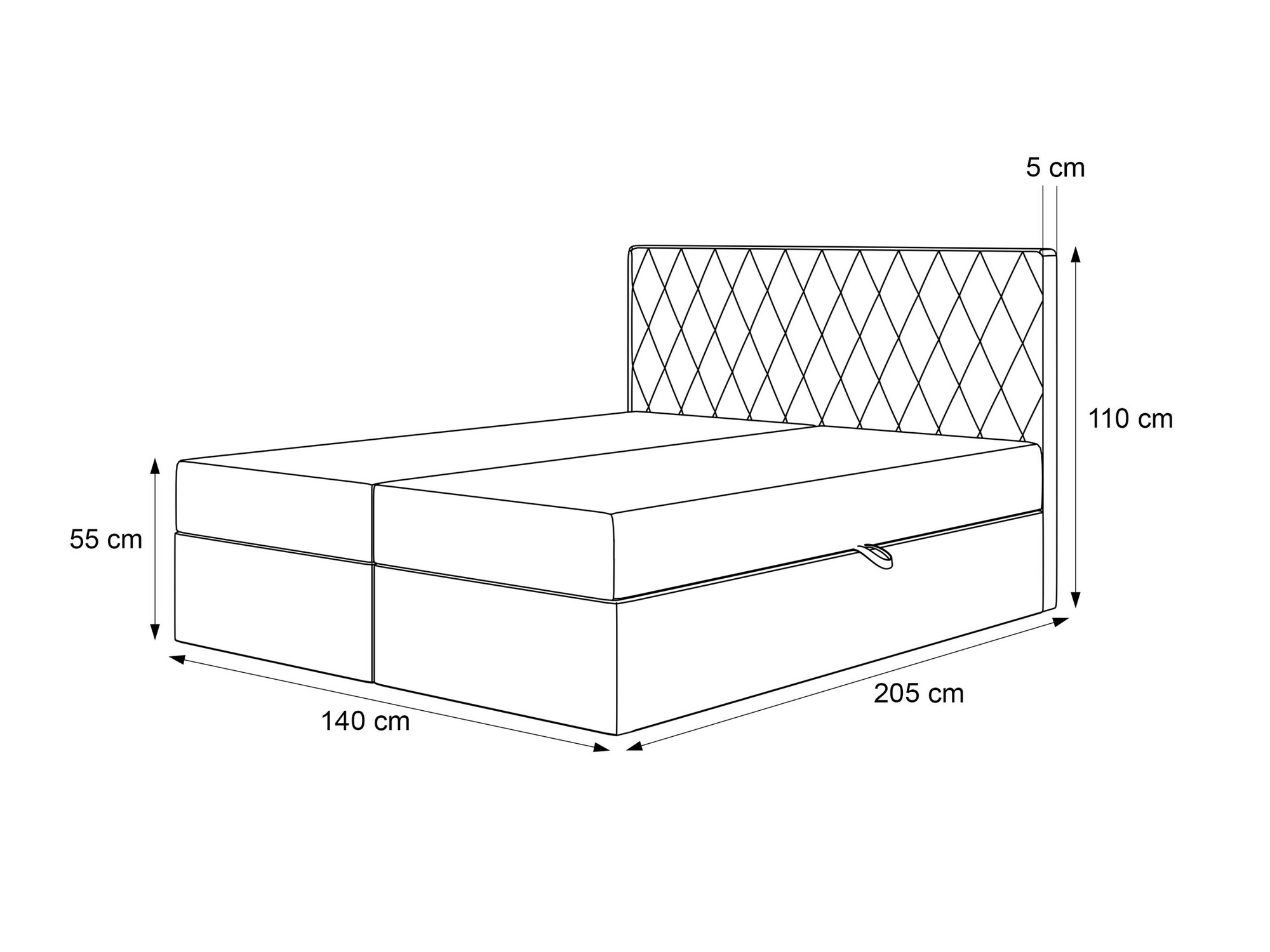 Boxspring postelja Martinez 114 (Melody 12)