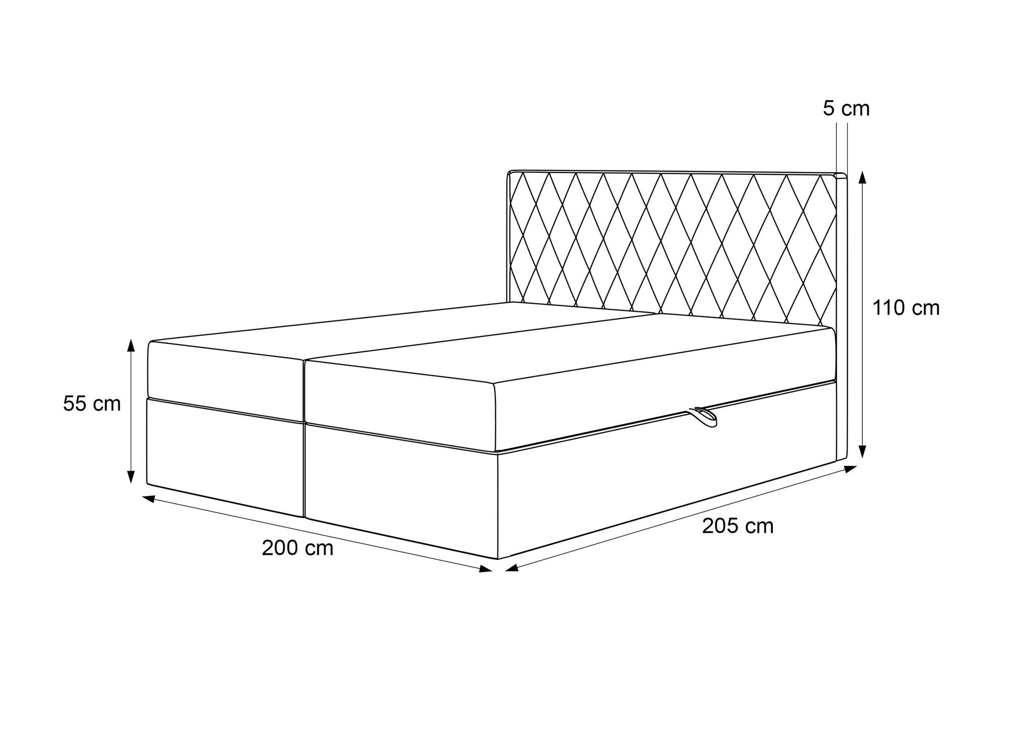 Boxspring postelja Martinez 114 (Melody 12)
