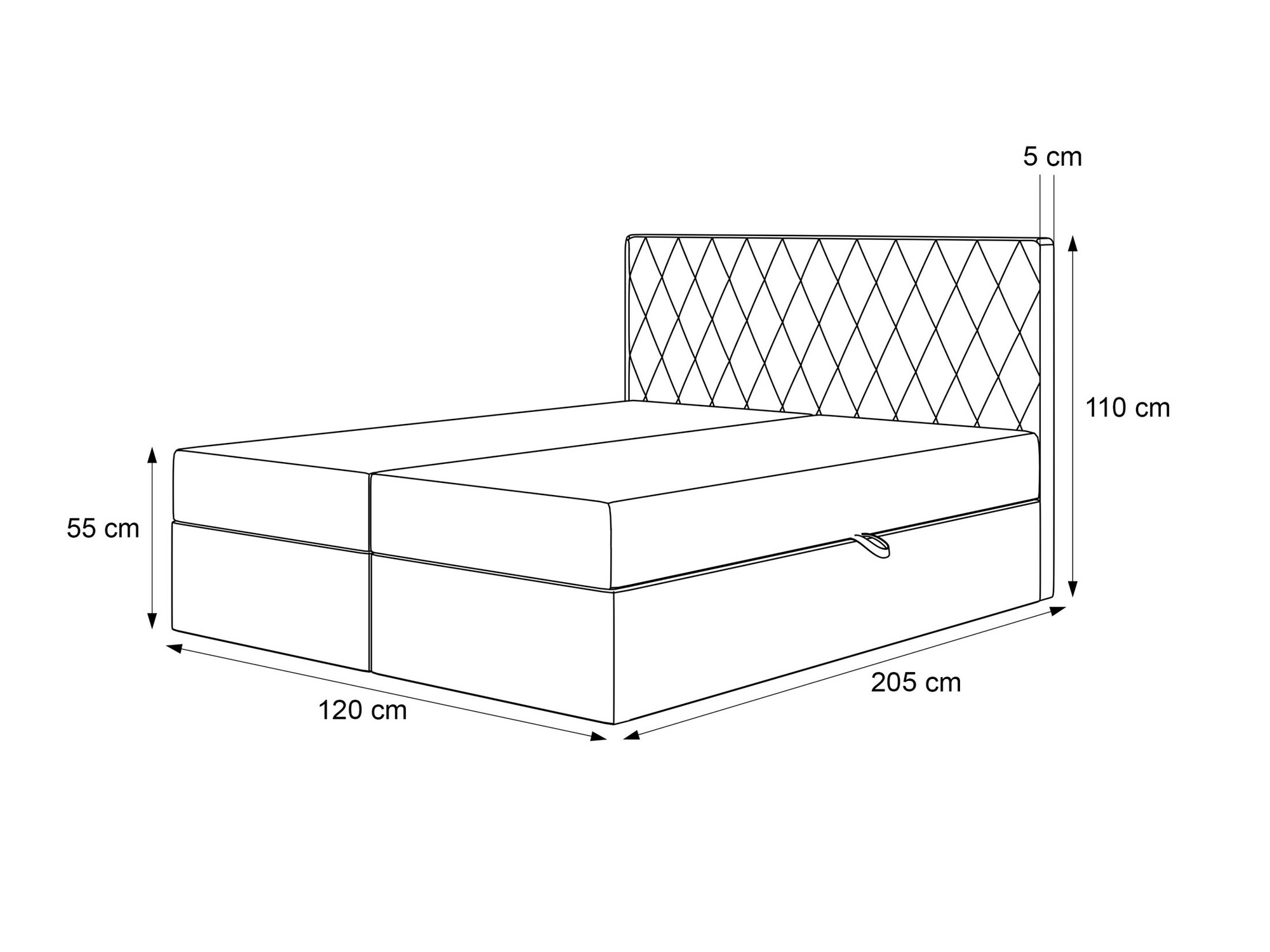 Boxspring postelja Martinez 114 (Melody 13)