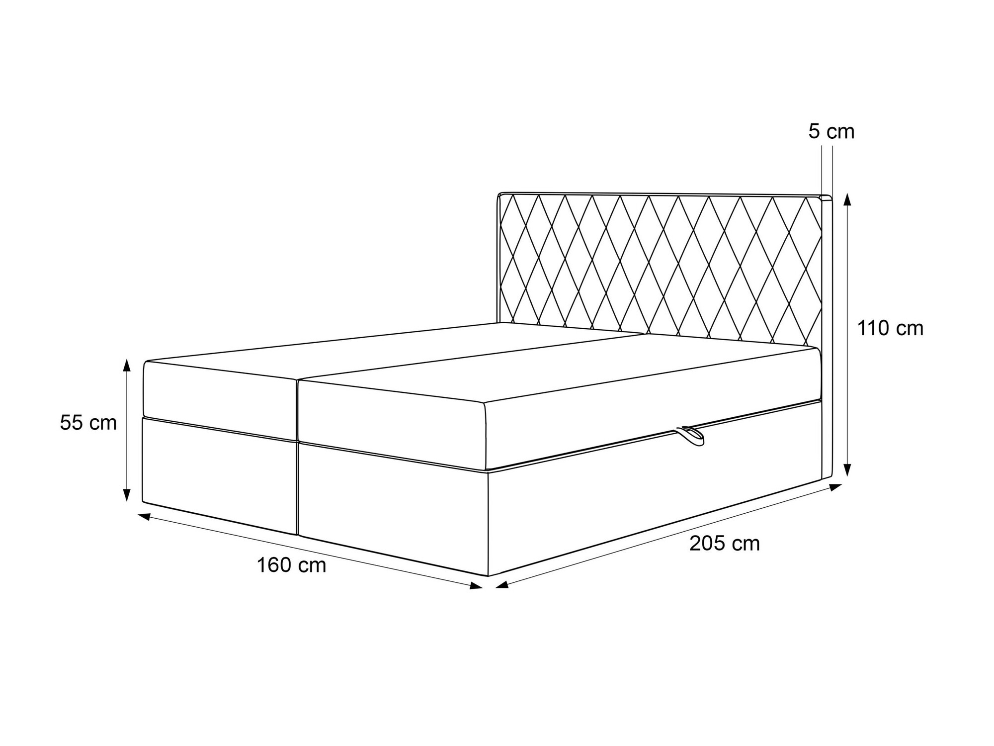 Boxspring postelja Martinez 114 (Melody 13)