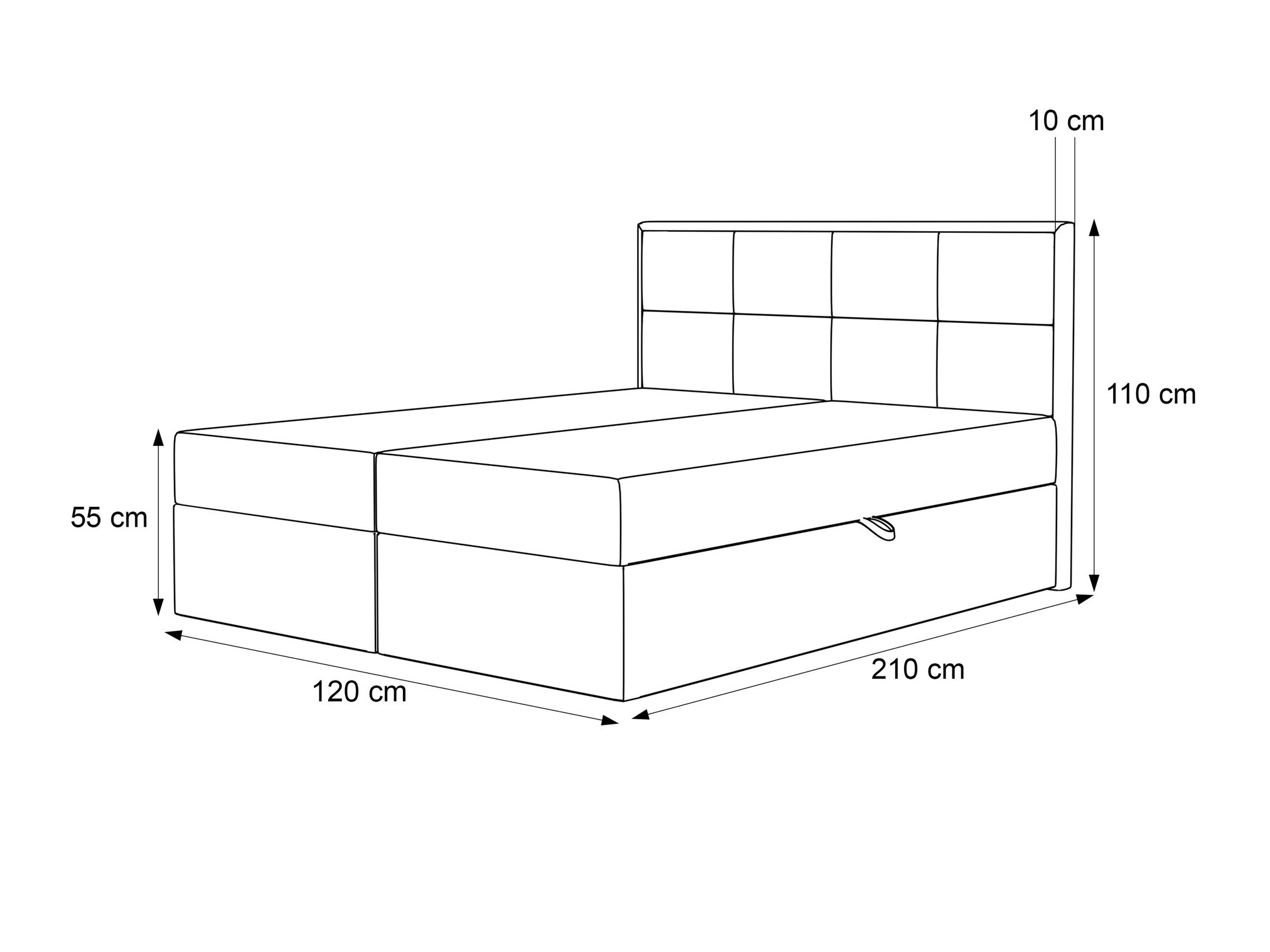 Boxspring postelja Martinez 115 (Abriamo 05)