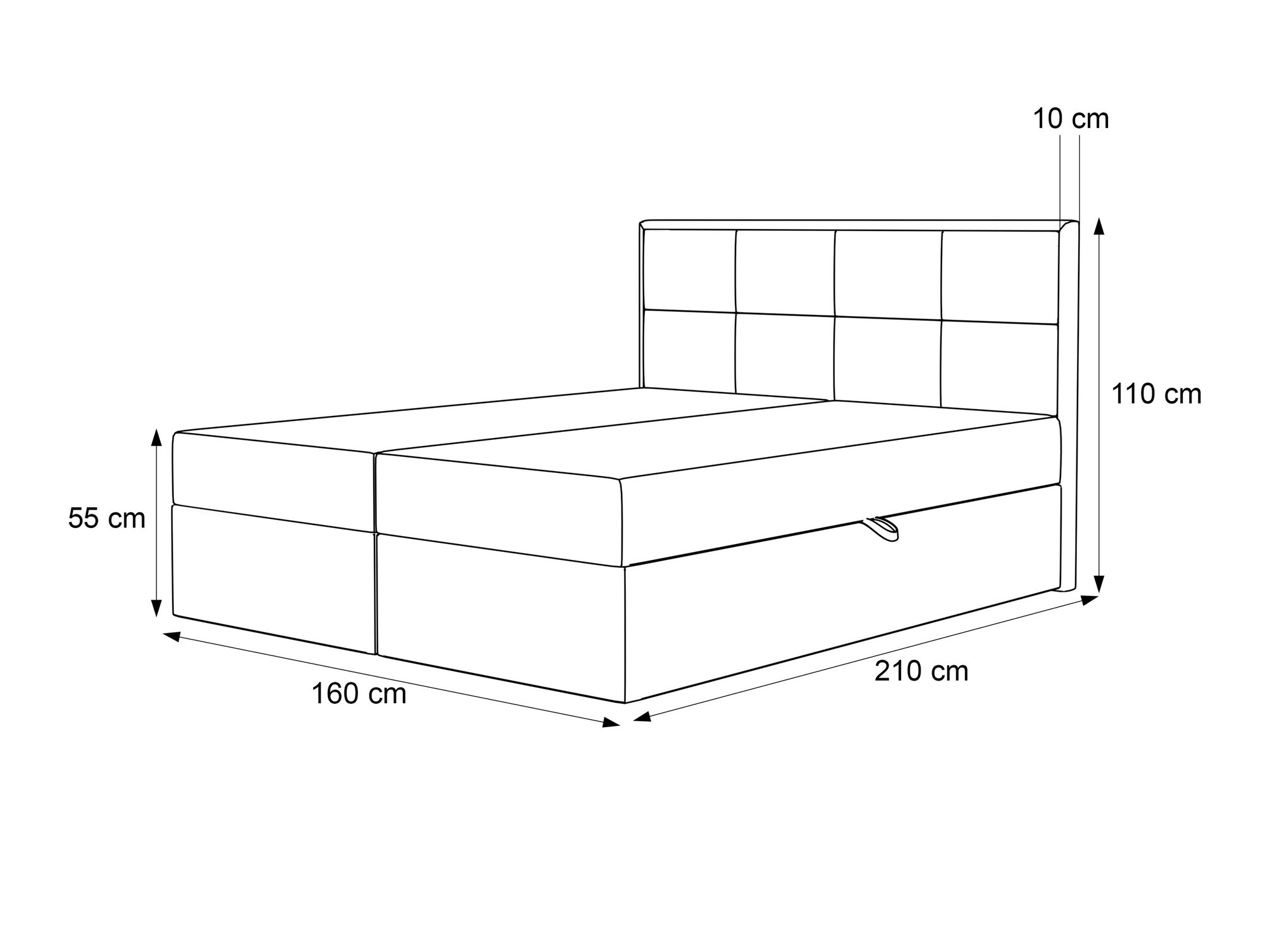 Boxspring postelja Martinez 115 (Magic Velvet 2216)