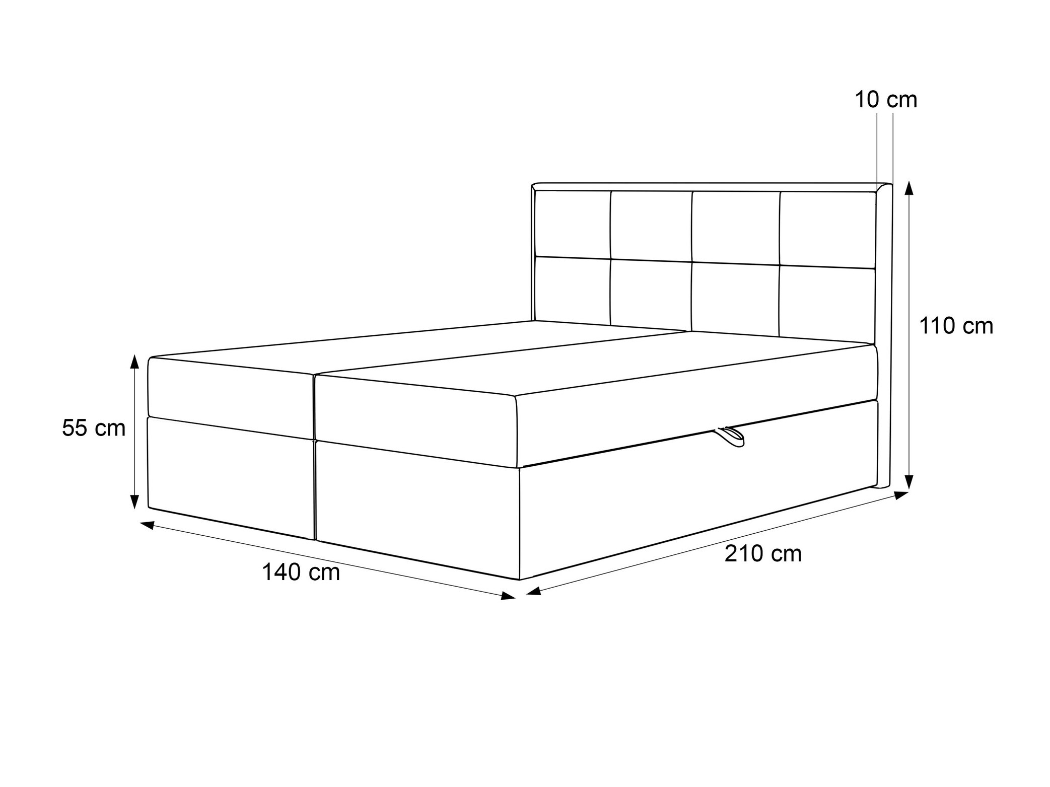 Boxspring postelja Martinez 115 (Magic Velvet 2216)