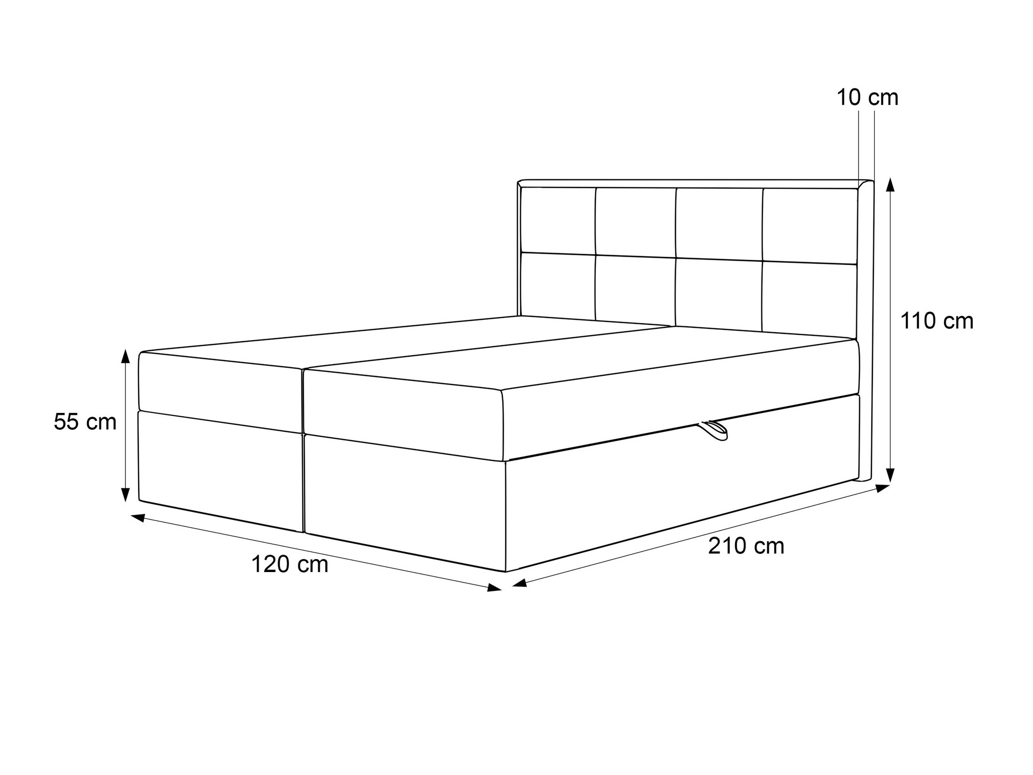 Boxspring postelja Martinez 115 (Magic Velvet 2216)