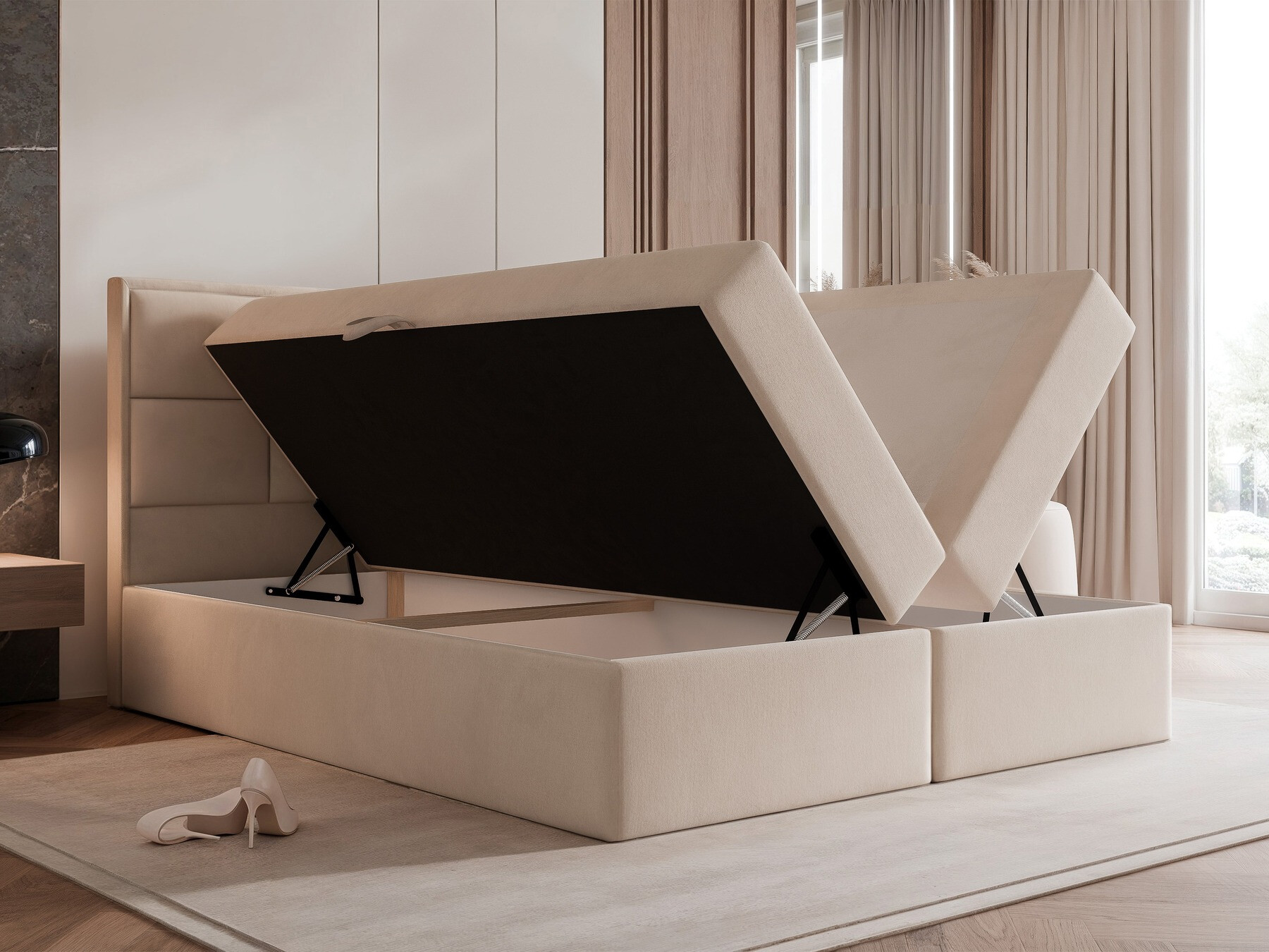 Boxspring postelja Martinez 115 (Magic Velvet 2225)