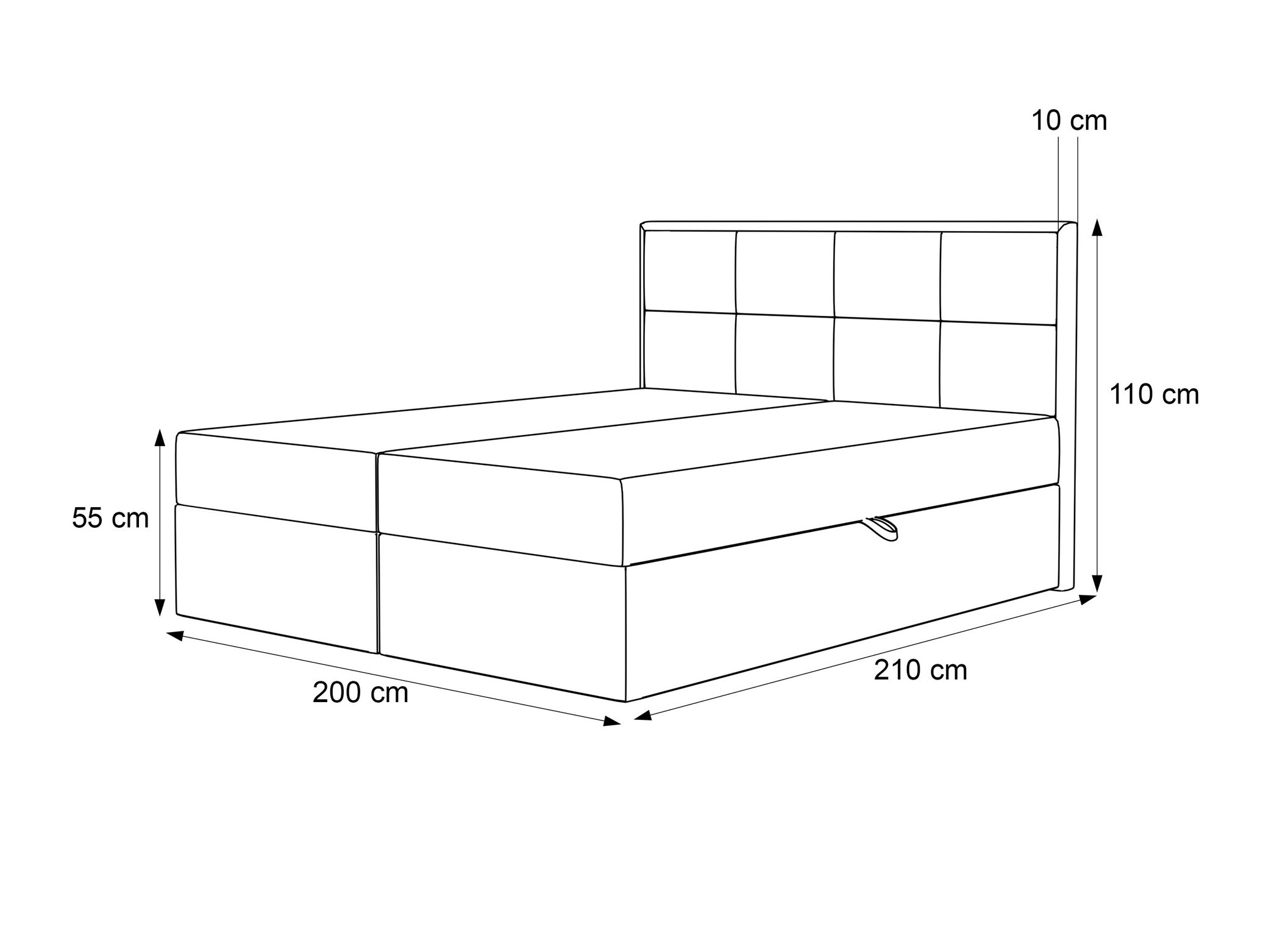 Boxspring postelja Martinez 115 (Magic Velvet 2229)
