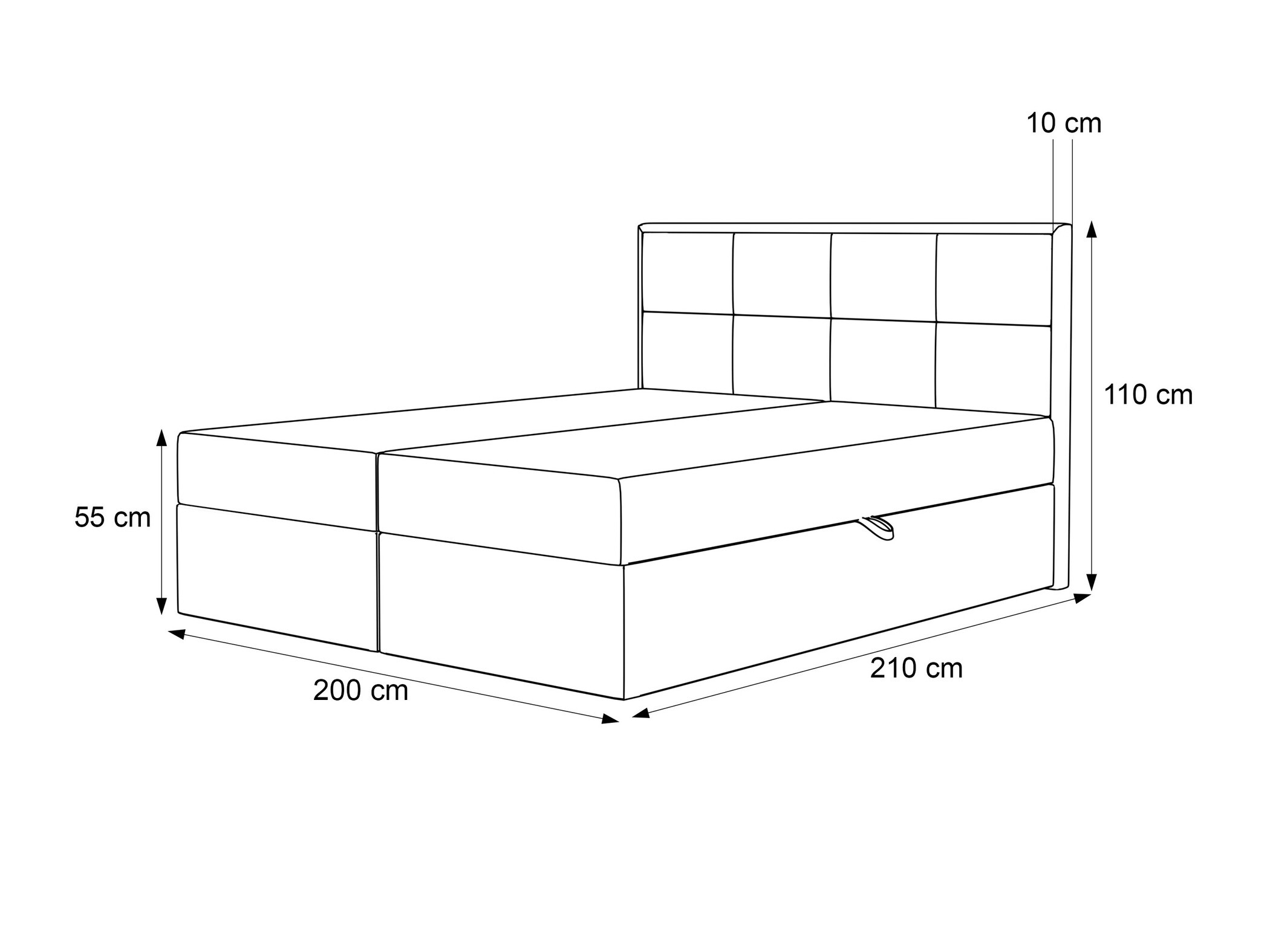 Boxspring postelja Martinez 115 (Magic Velvet 2256)