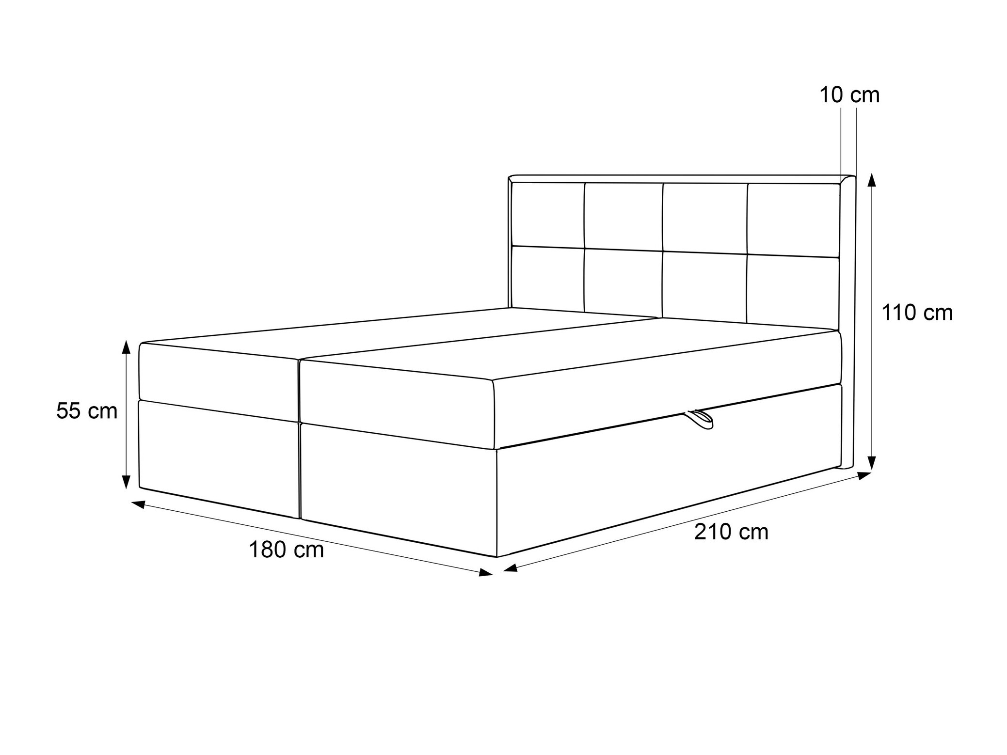 Boxspring postelja Martinez 115 (Magic Velvet 2256)