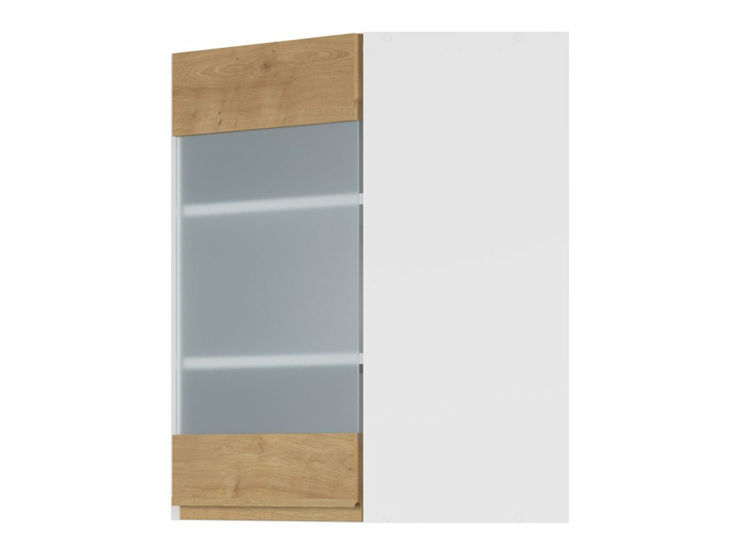 Modularna kotna stenska omarica Soli Oak 153