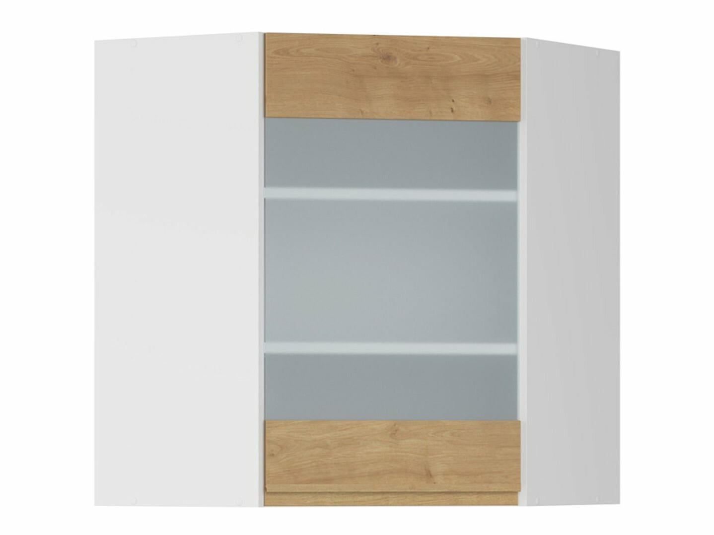 Modularna kotna stenska omarica Soli Oak 153