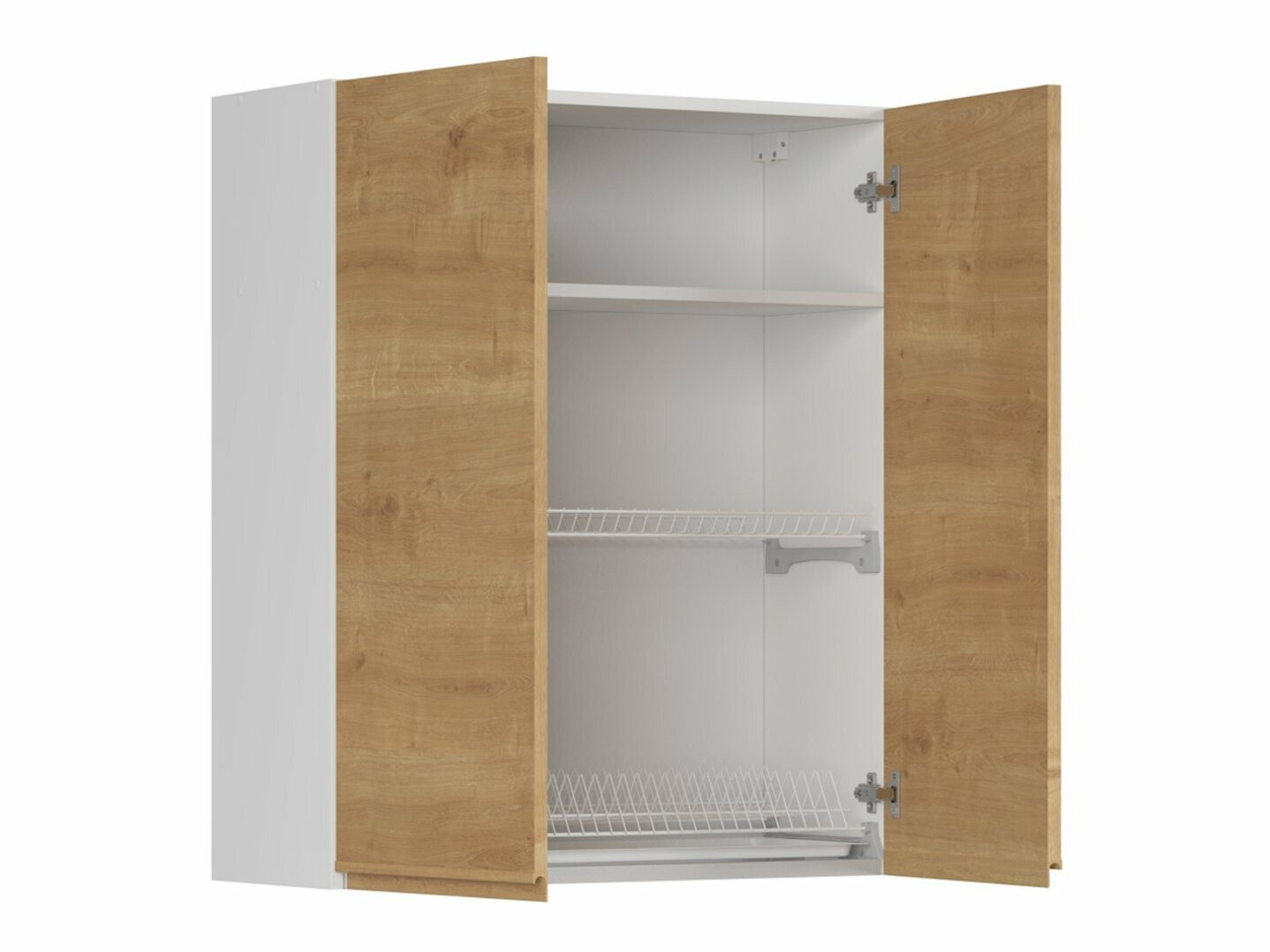 Modularna stenska omarica s stojalom za posodo Soli Oak 151