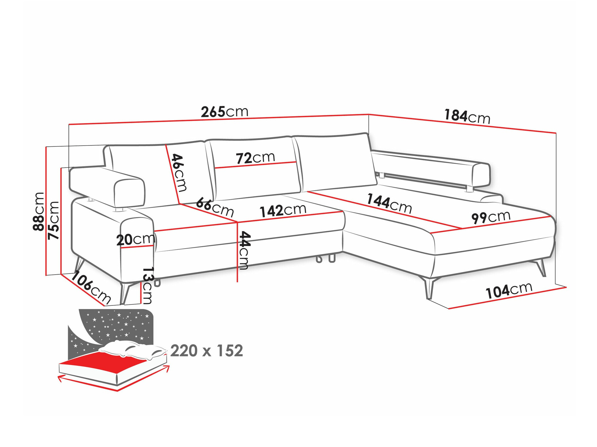 Kotna garnitura Lincoln 199 (Primo 05)