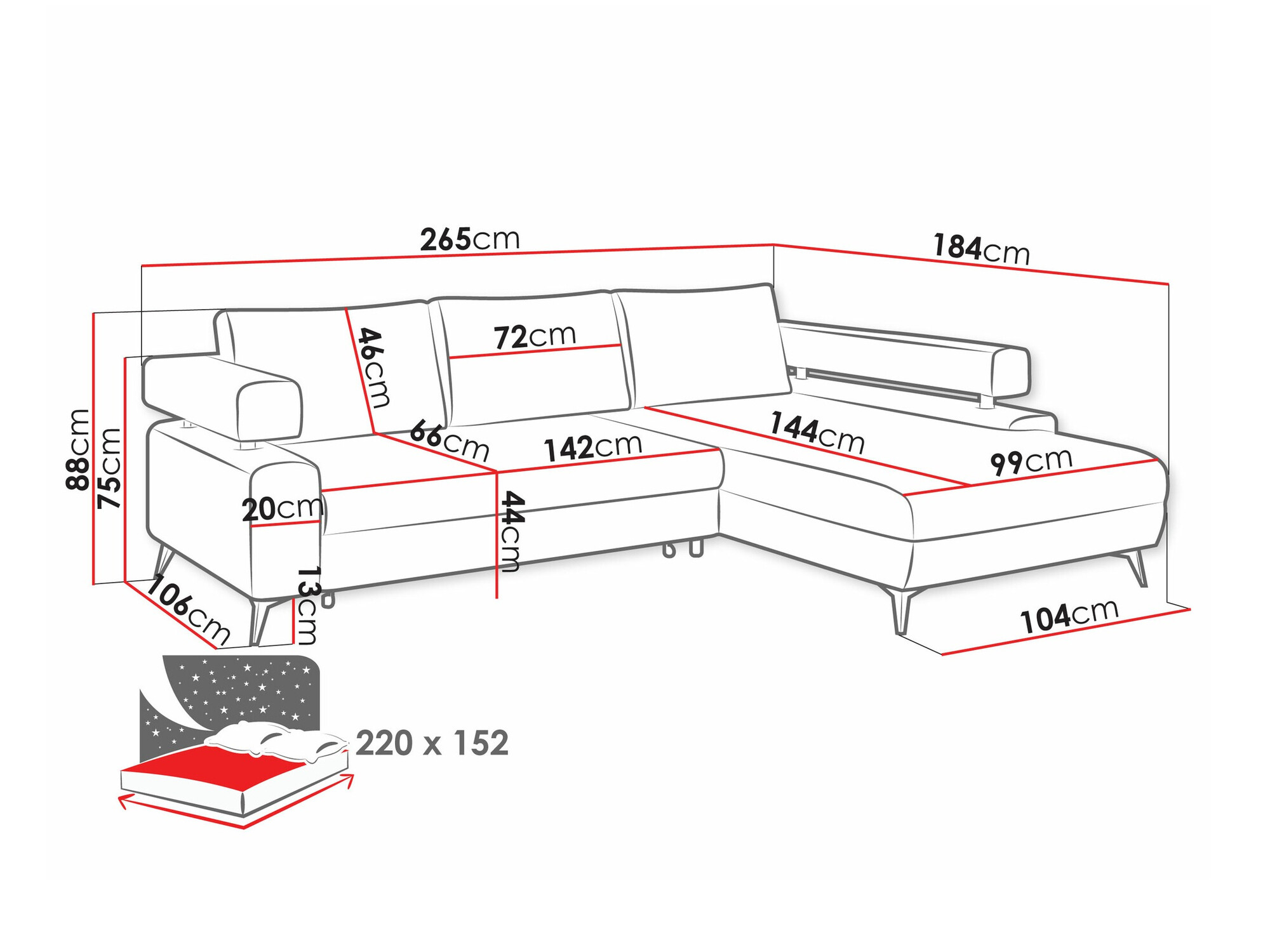 Kotna garnitura Lincoln 199 (Primo 48)