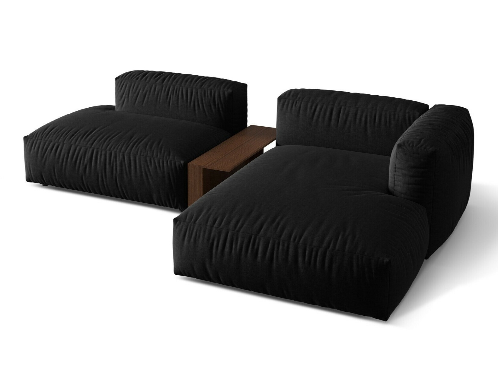 Modularna kotna sedežna garnitura Sorcoro 106 (Boston Black)