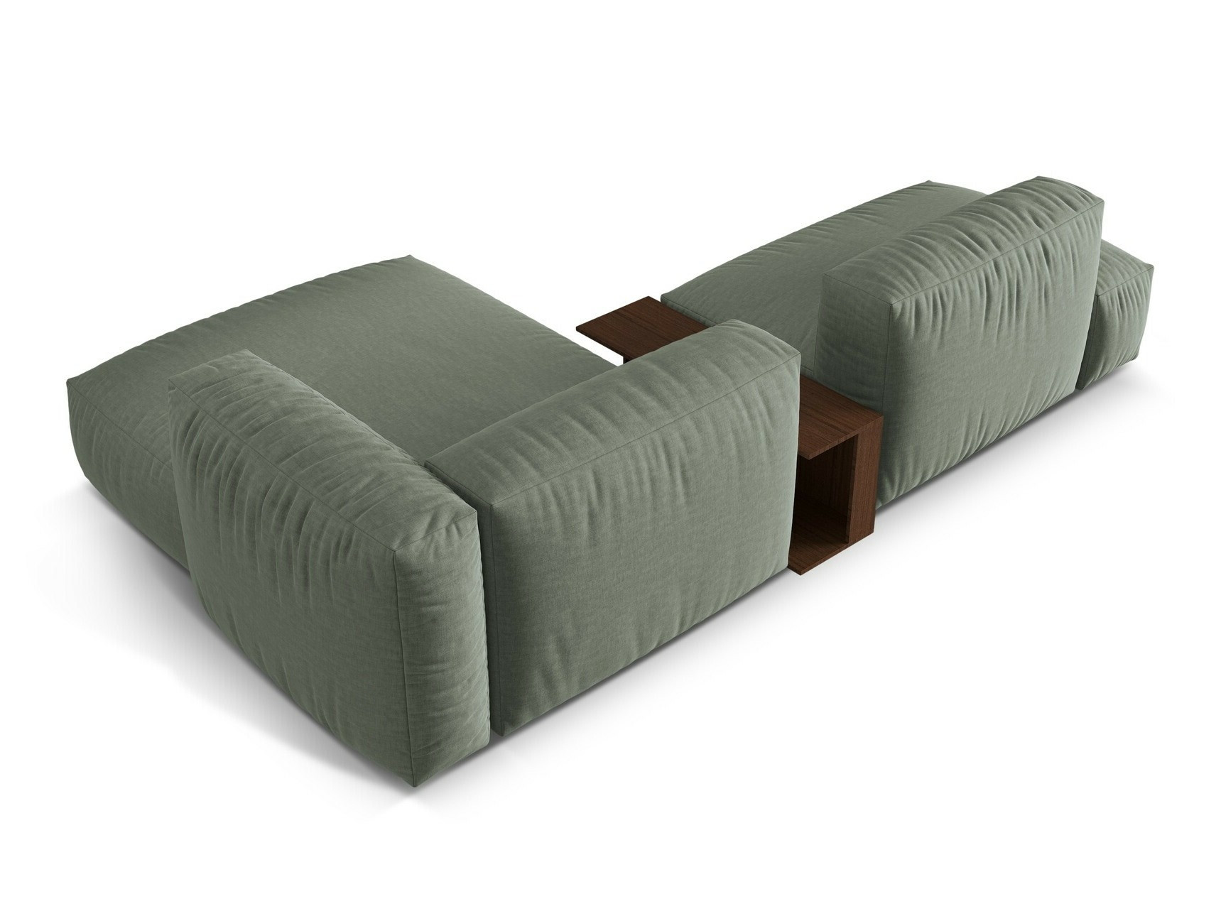 Modularna kotna sedežna garnitura Sorcoro 106 (Boston Water Green)