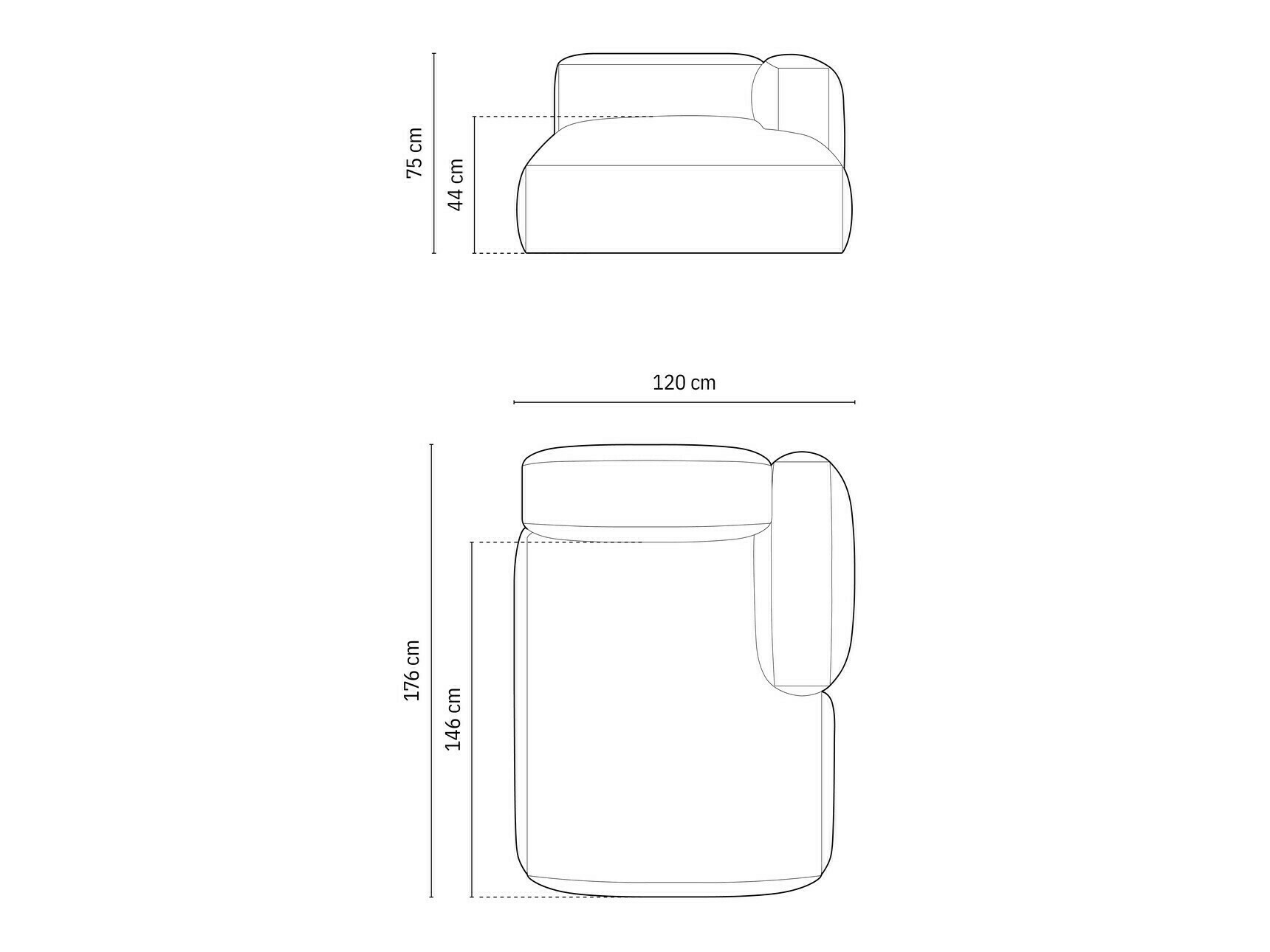 Modularni fotelj Sorcoro 107 (Vogue 03)