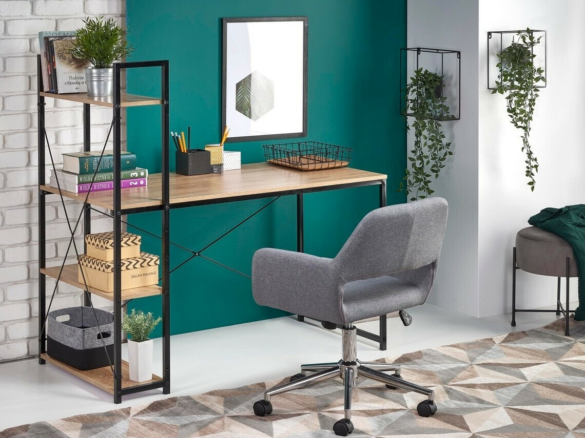 Pisalna miza Houston 1888 (Sonoma hrast + Črna)