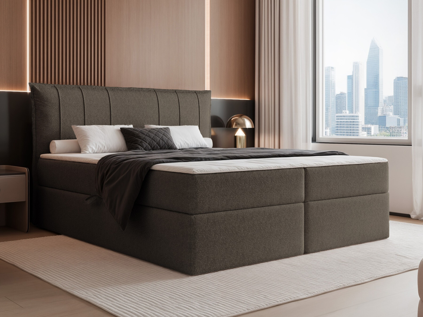 Boxspring postelja Martinez 107 (Legend 04)