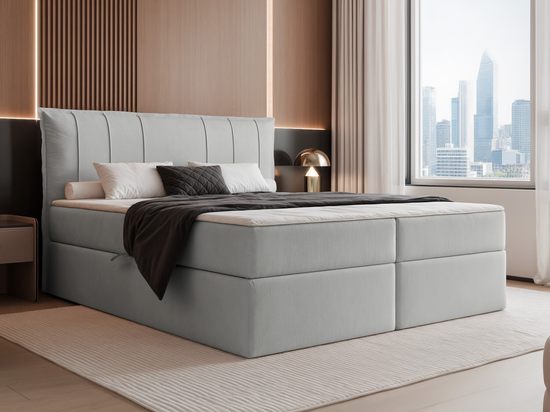 Boxspring postelja Martinez 107 (Magic Velvet 2240)