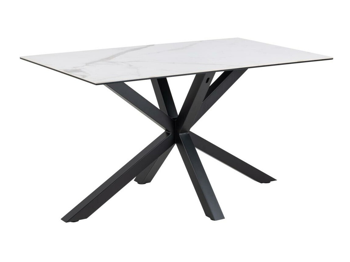 Miza Norsica 918 (Beli marmor + Črna)