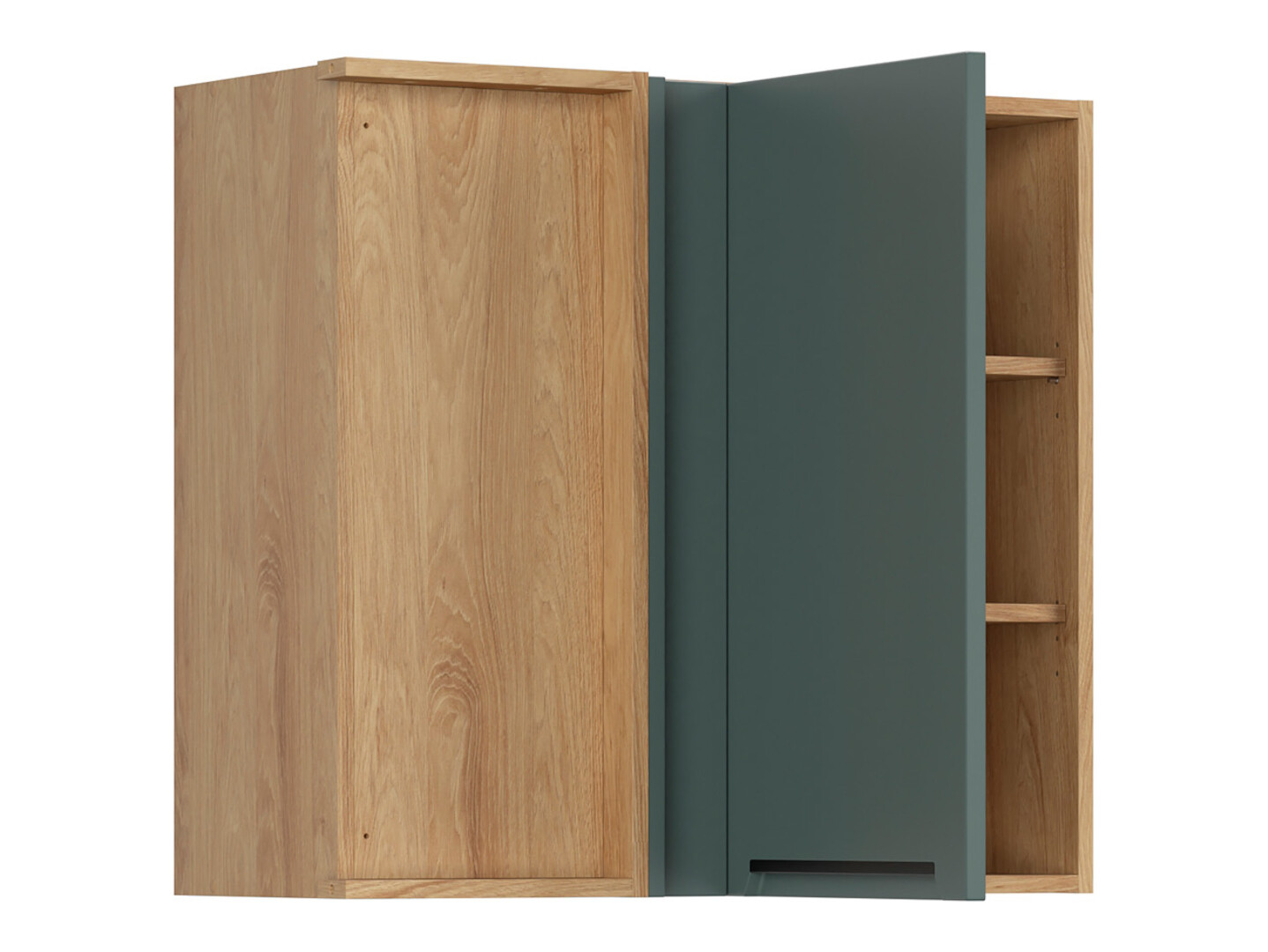 Modularna kotna stenska omarica Riso Green 157