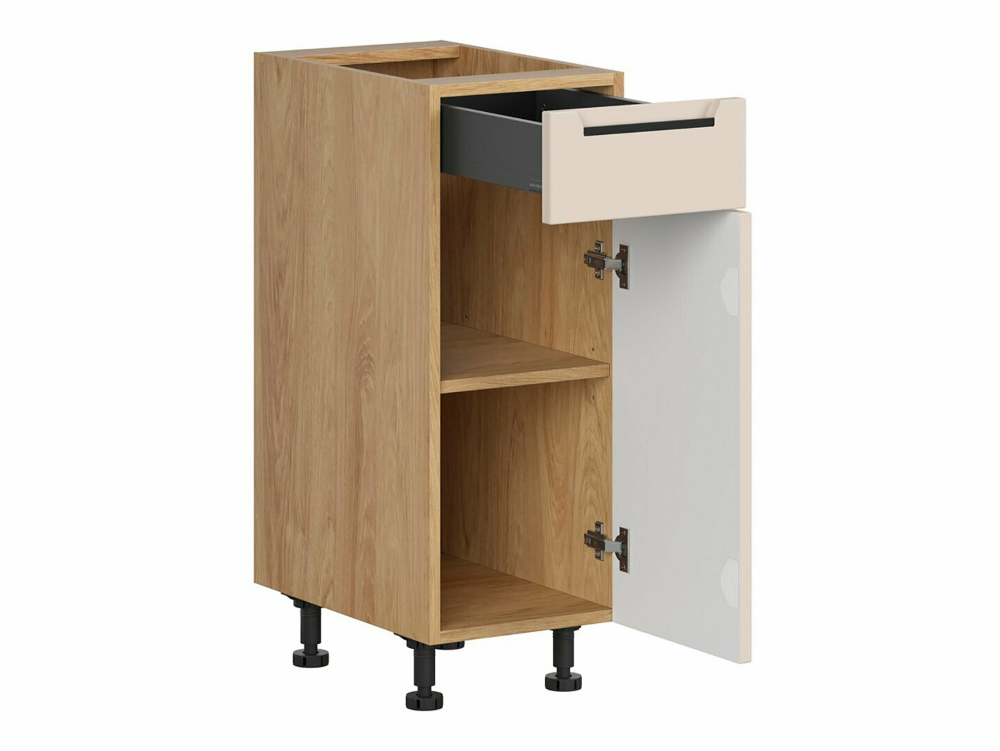 Modularna omarica s predalom in vrati Riso Beige 102