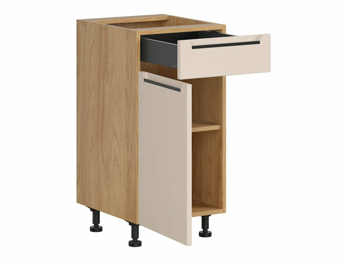 Modularna omarica s predalom in vrati Riso Beige 103