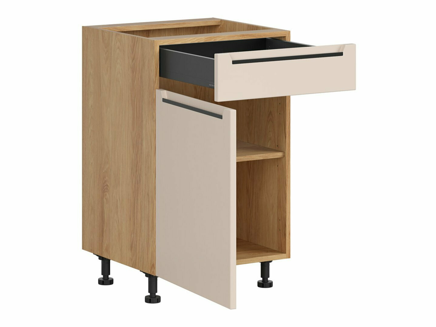 Modularna omarica s predalom in vrati Riso Beige 104