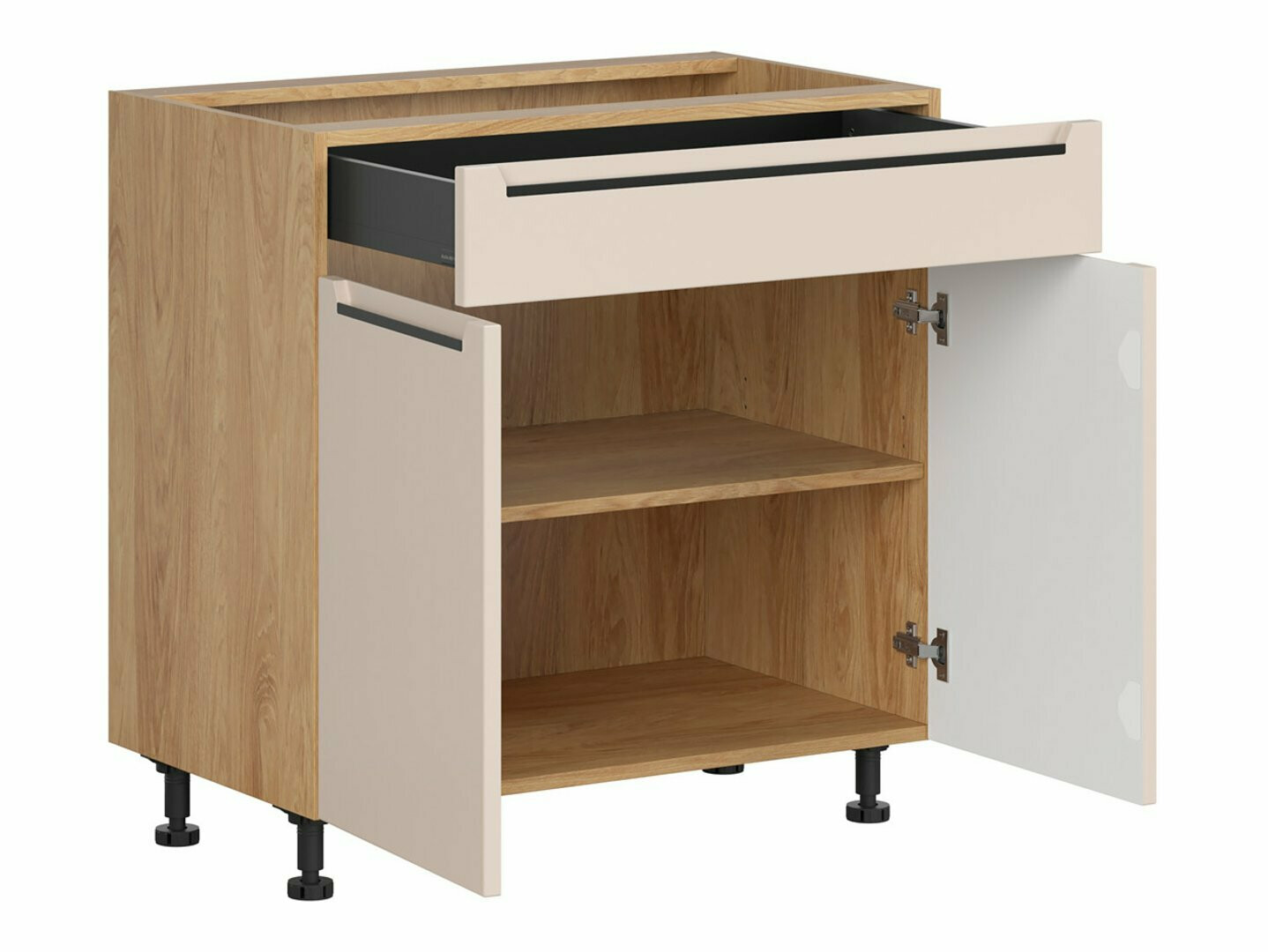 Modularna omarica s predalom in vrati Riso Beige 106