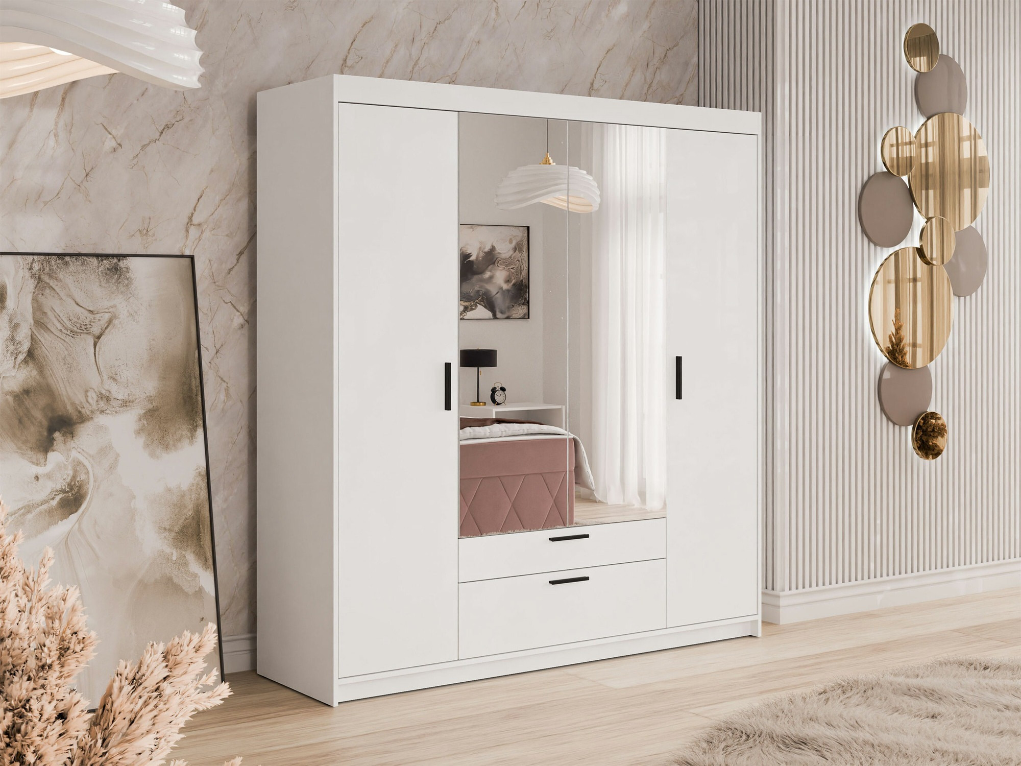 Garderobna omara Novduni 108 (Bela)