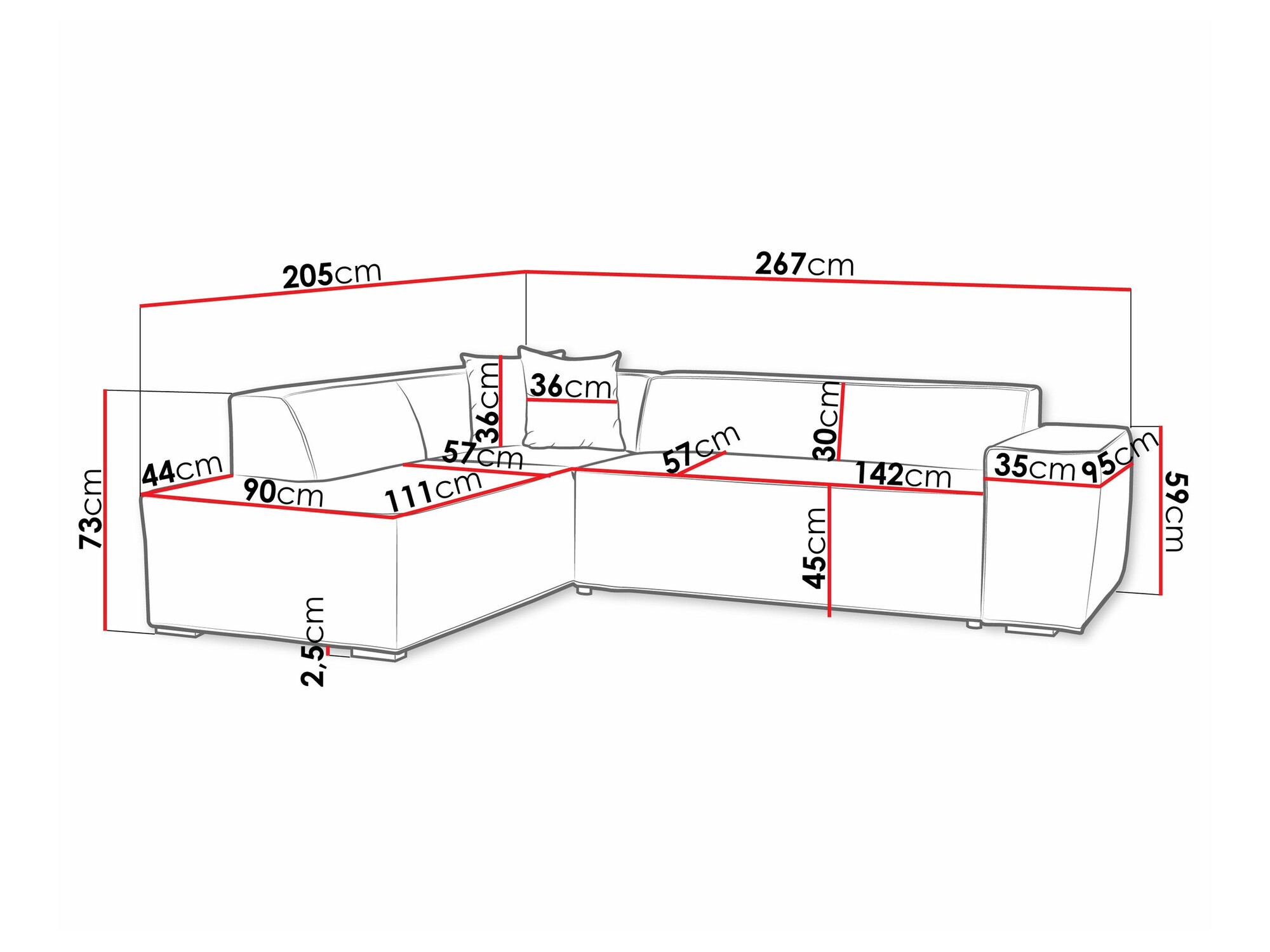Kotna garnitura Comfivo 289 (Baloo 2073)
