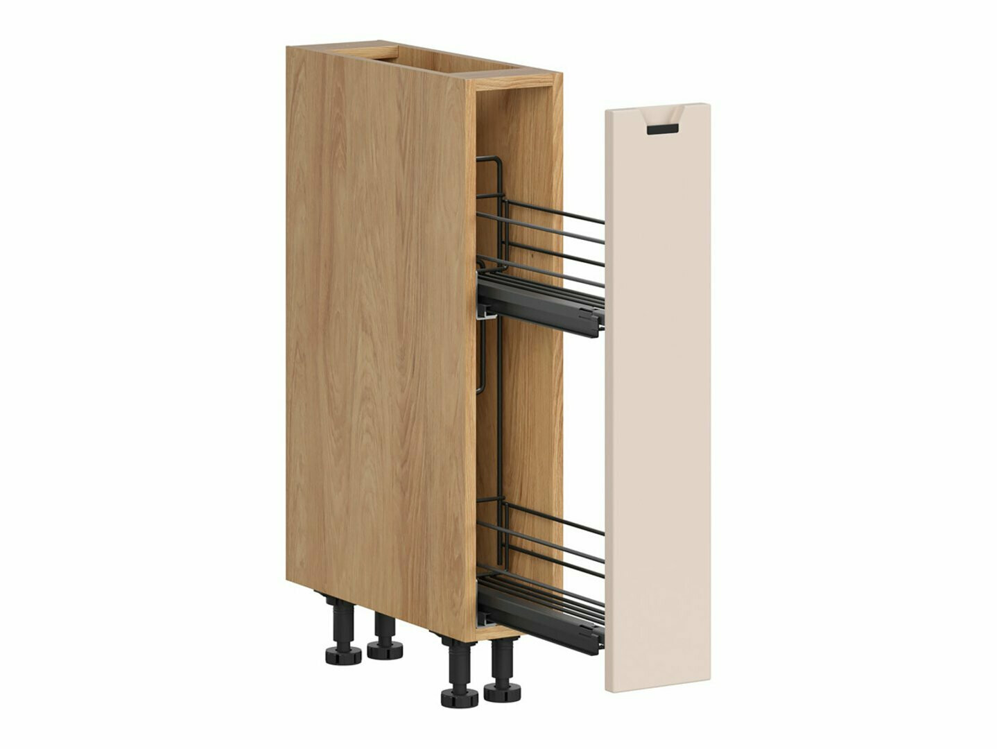 Modularna omarica z izvlečno košaro Riso Beige 121