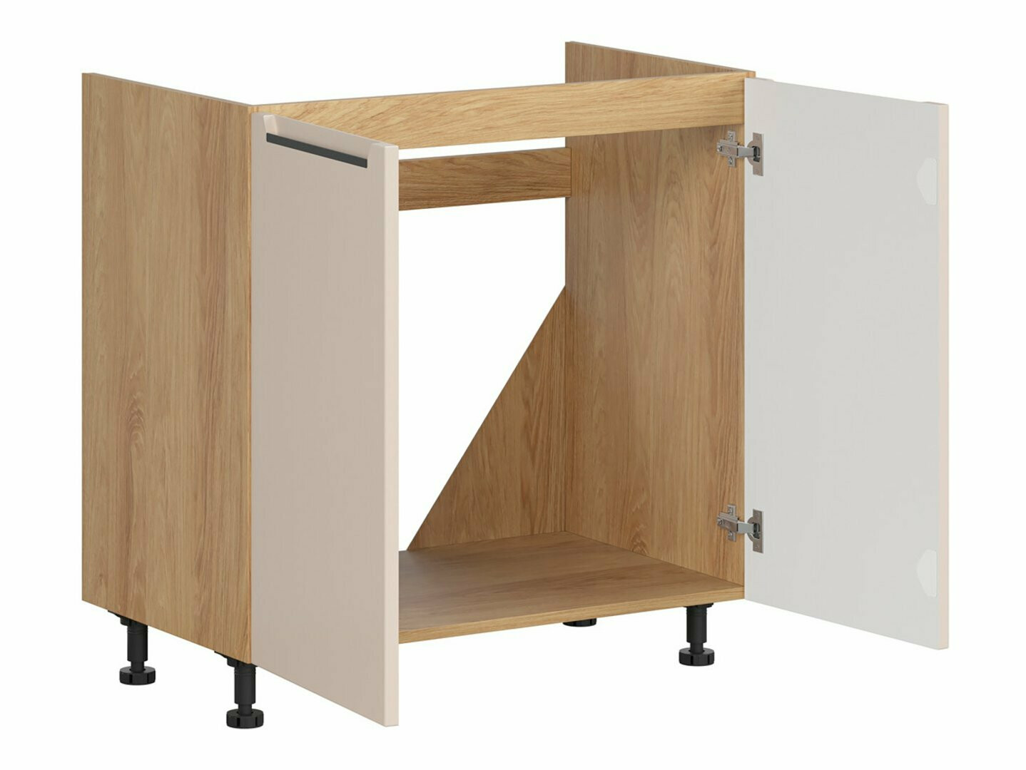 Modularna omarica za pomivalno korito z vrati Riso Beige 125
