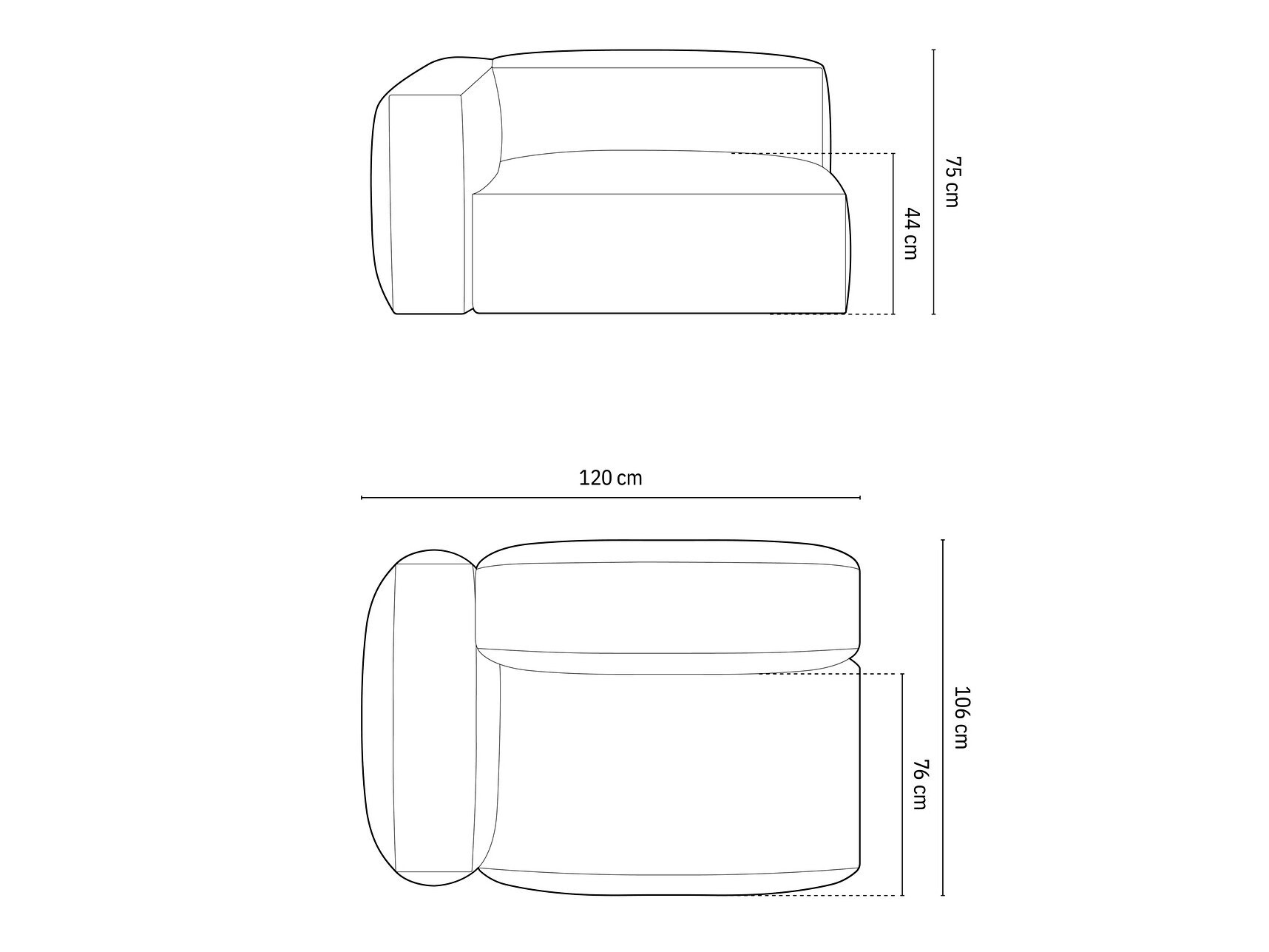 Modularni fotelj Sorcoro 103 (Vogue 03)