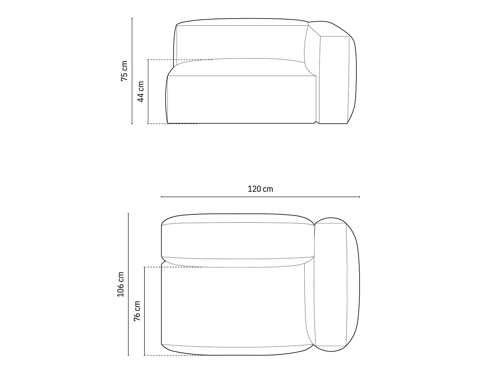 Modularni fotelj Sorcoro 103 (Vogue 15)
