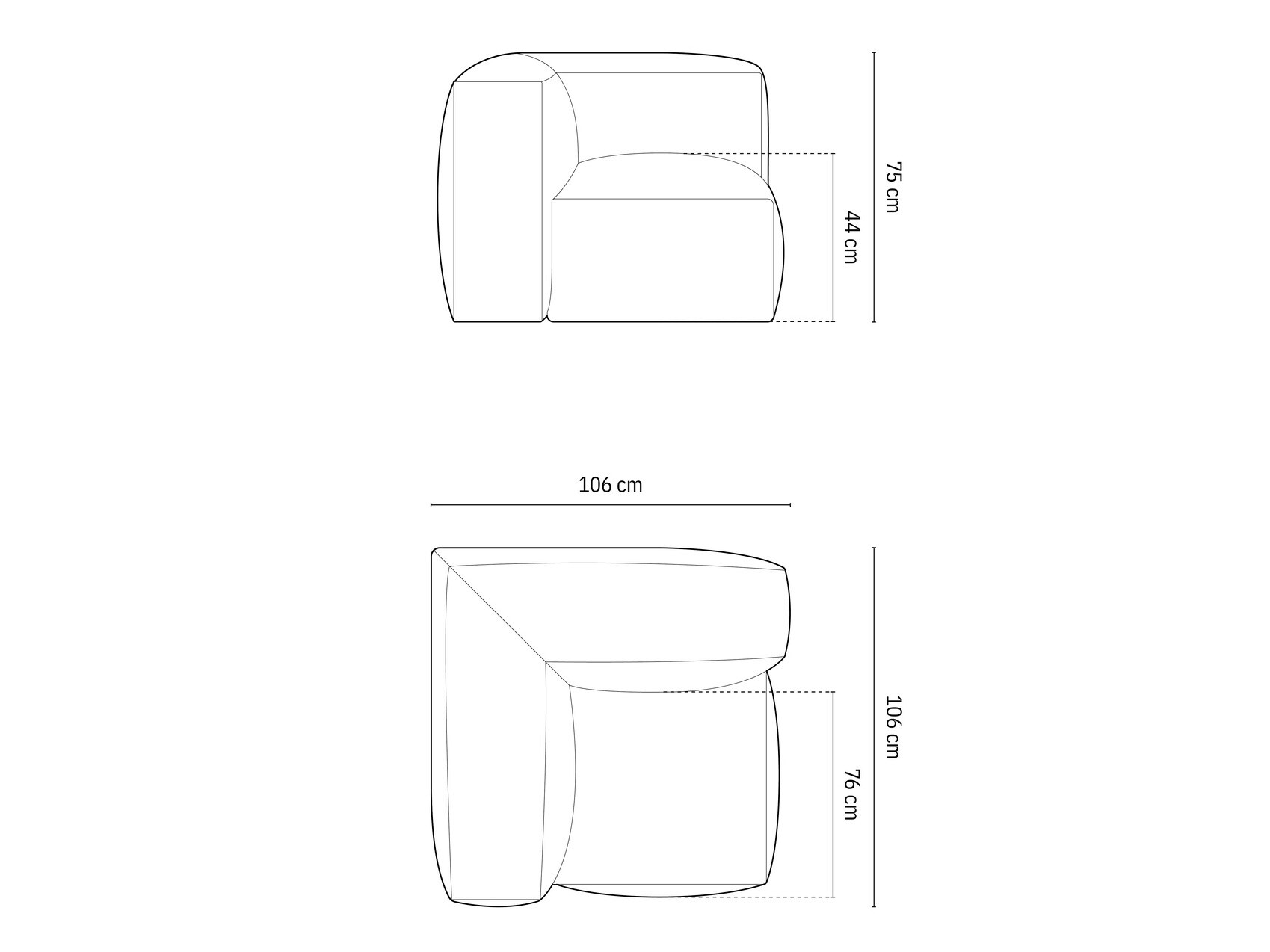 Modularni fotelj Sorcoro 110 (Vogue 11)