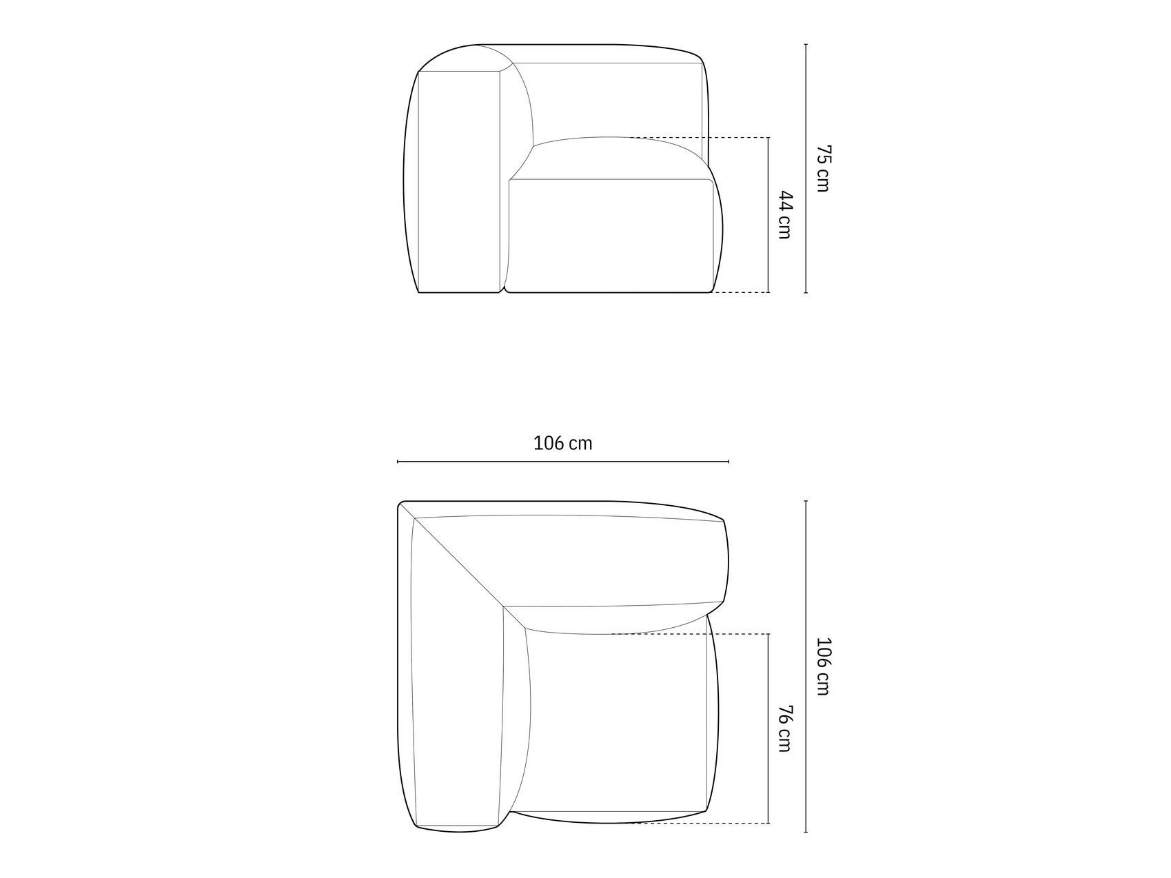 Modularni fotelj Sorcoro 110 (Vogue 12)