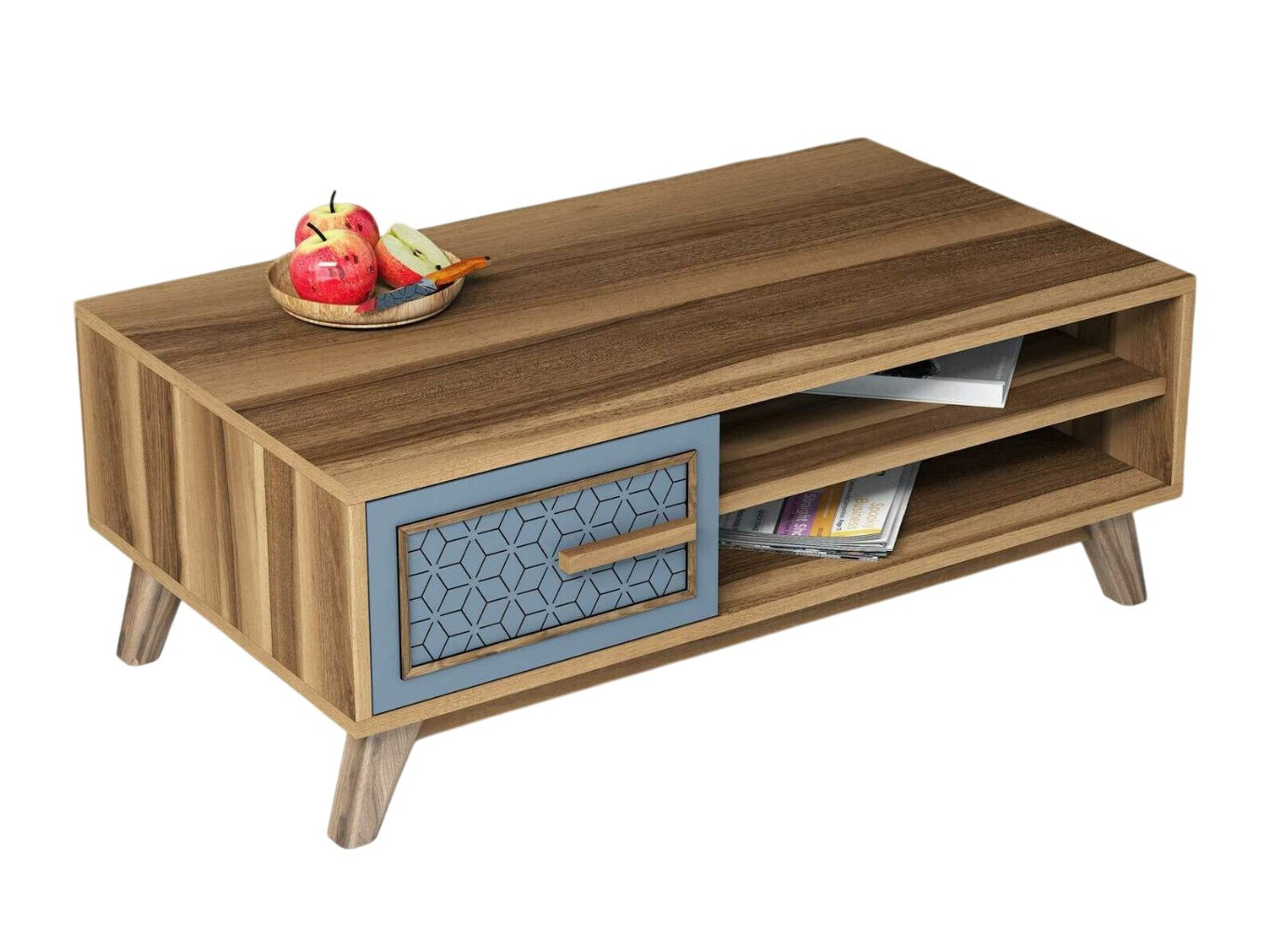 Klubska mizica Kailua 1274 (Modra + Oreh)