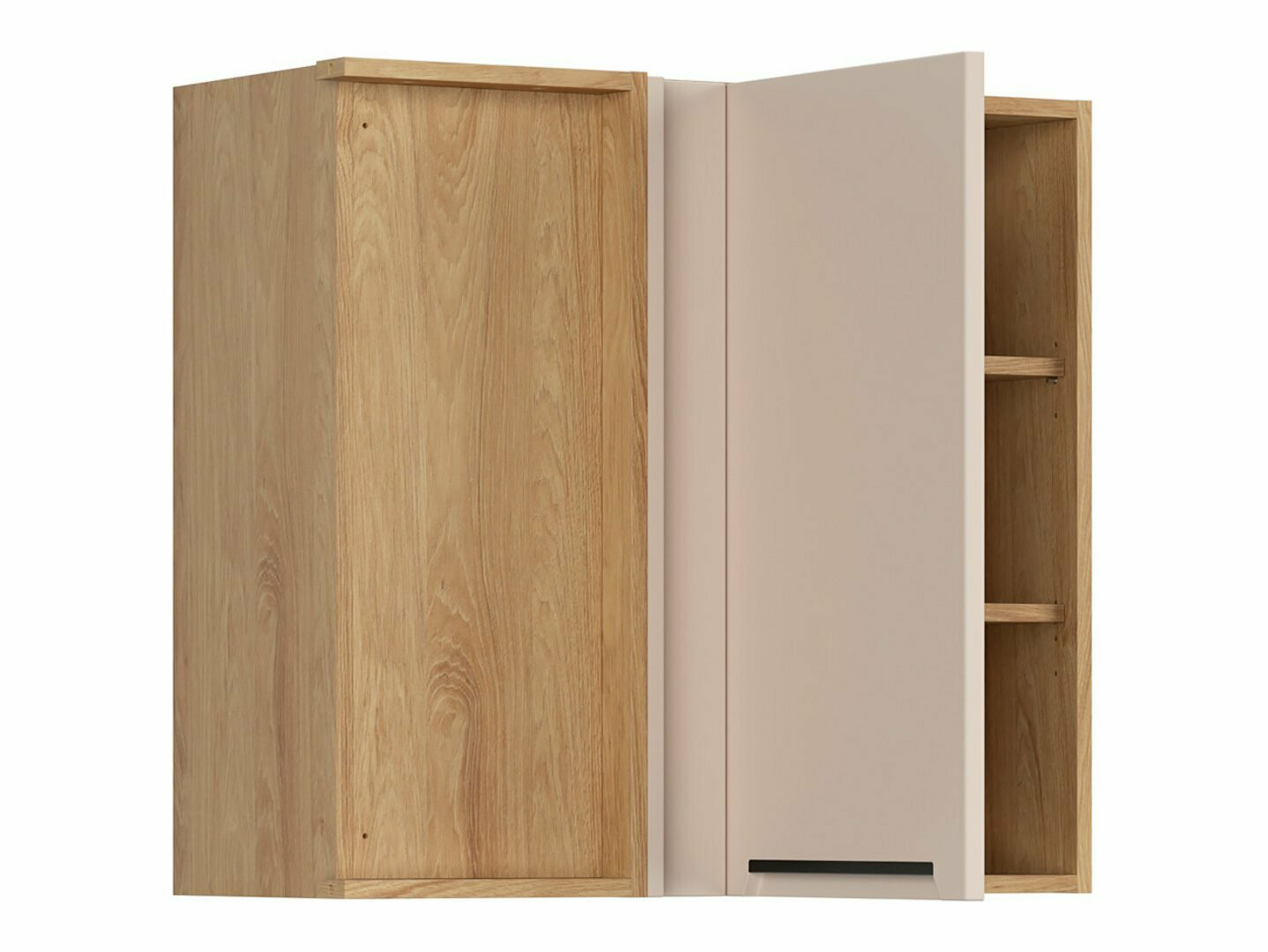 Modularna kotna stenska omarica Riso Beige 156