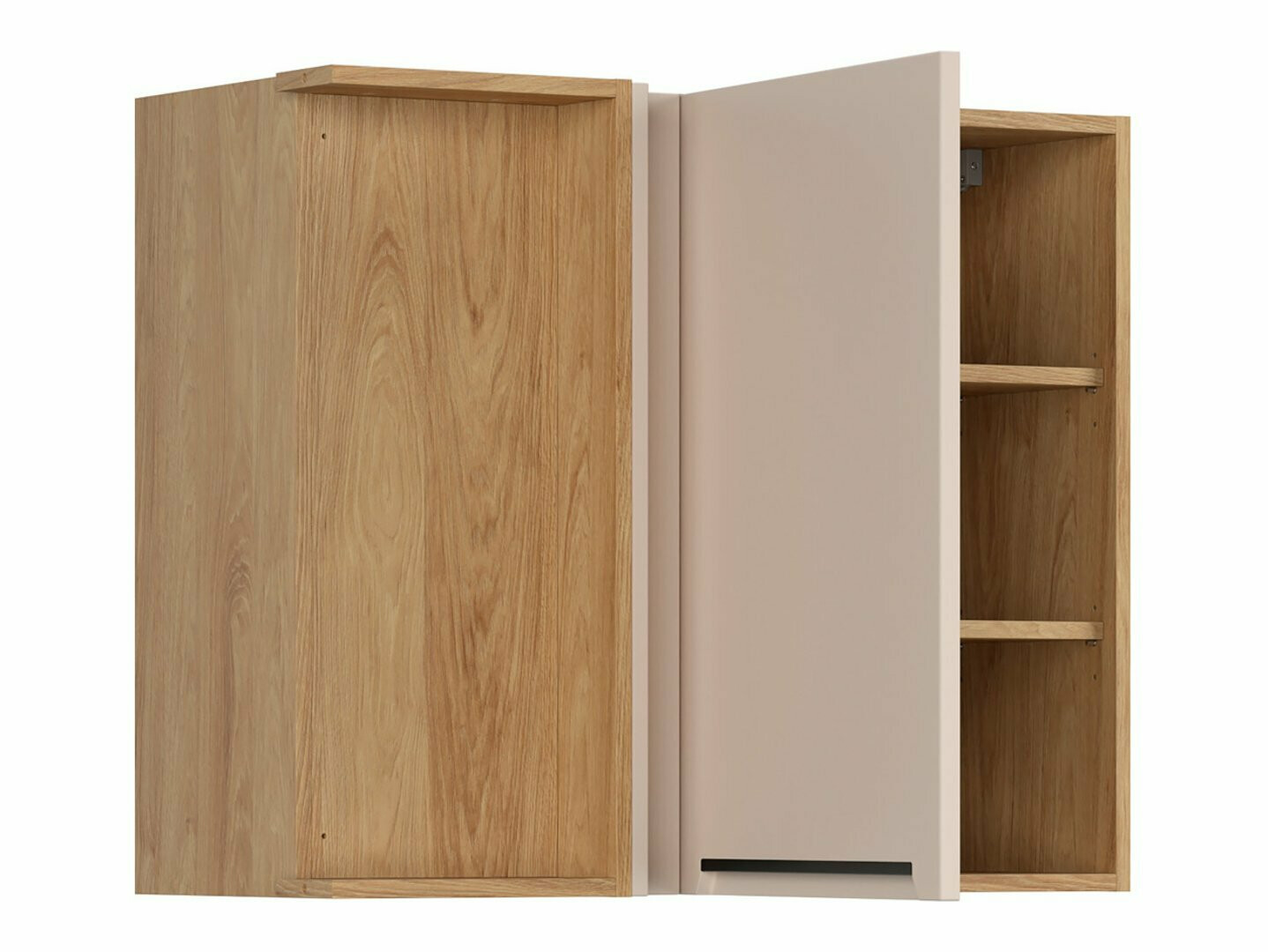 Modularna kotna stenska omarica Riso Beige 158