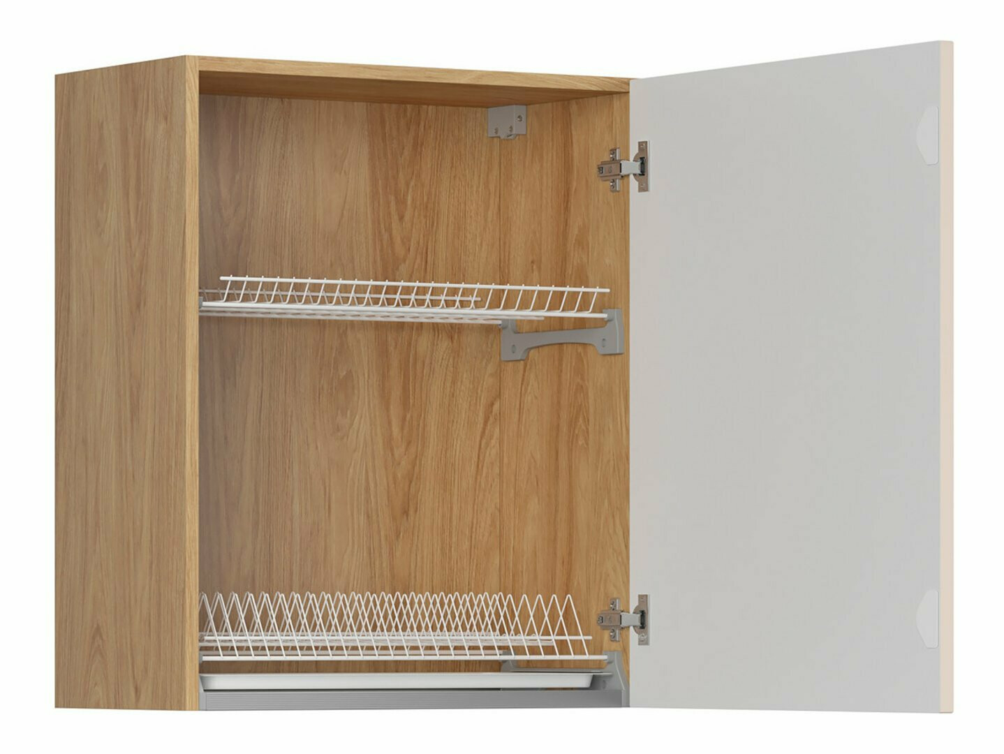Modularna stenska omarica s stojalom za posodo Riso Beige 153