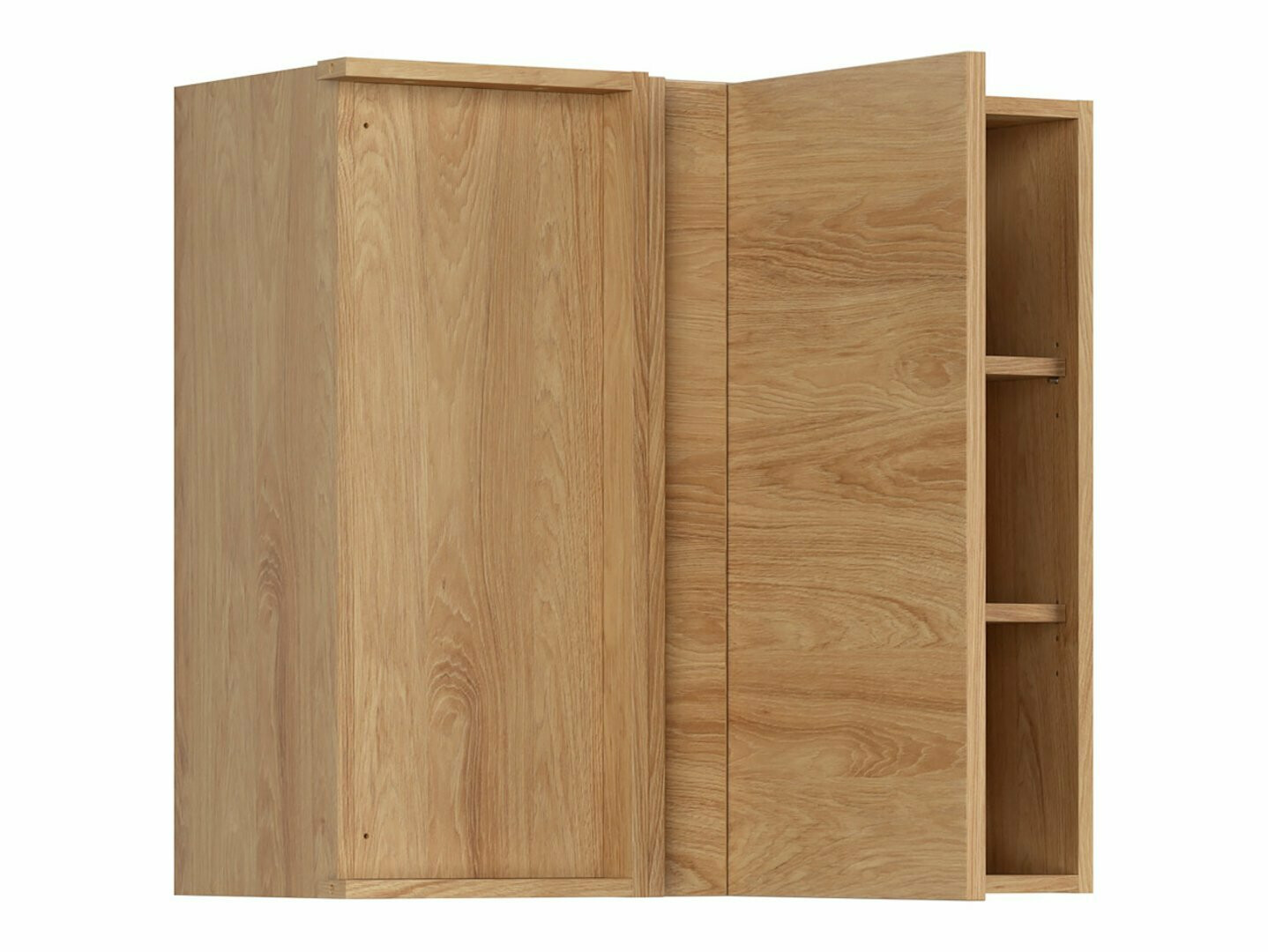 Modularna kotna stenska omarica Amper Oak 155