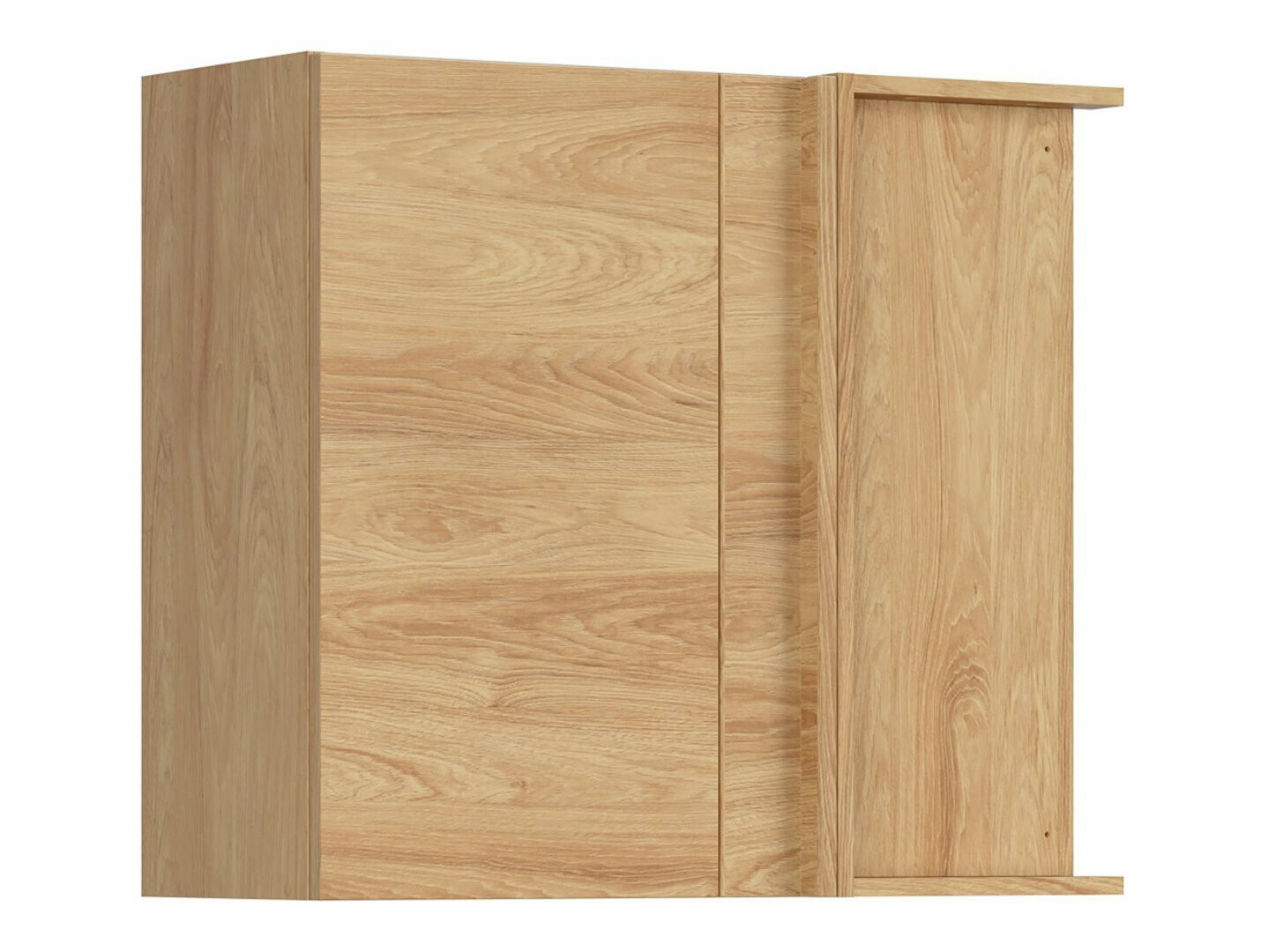 Modularna kotna stenska omarica Amper Oak 155