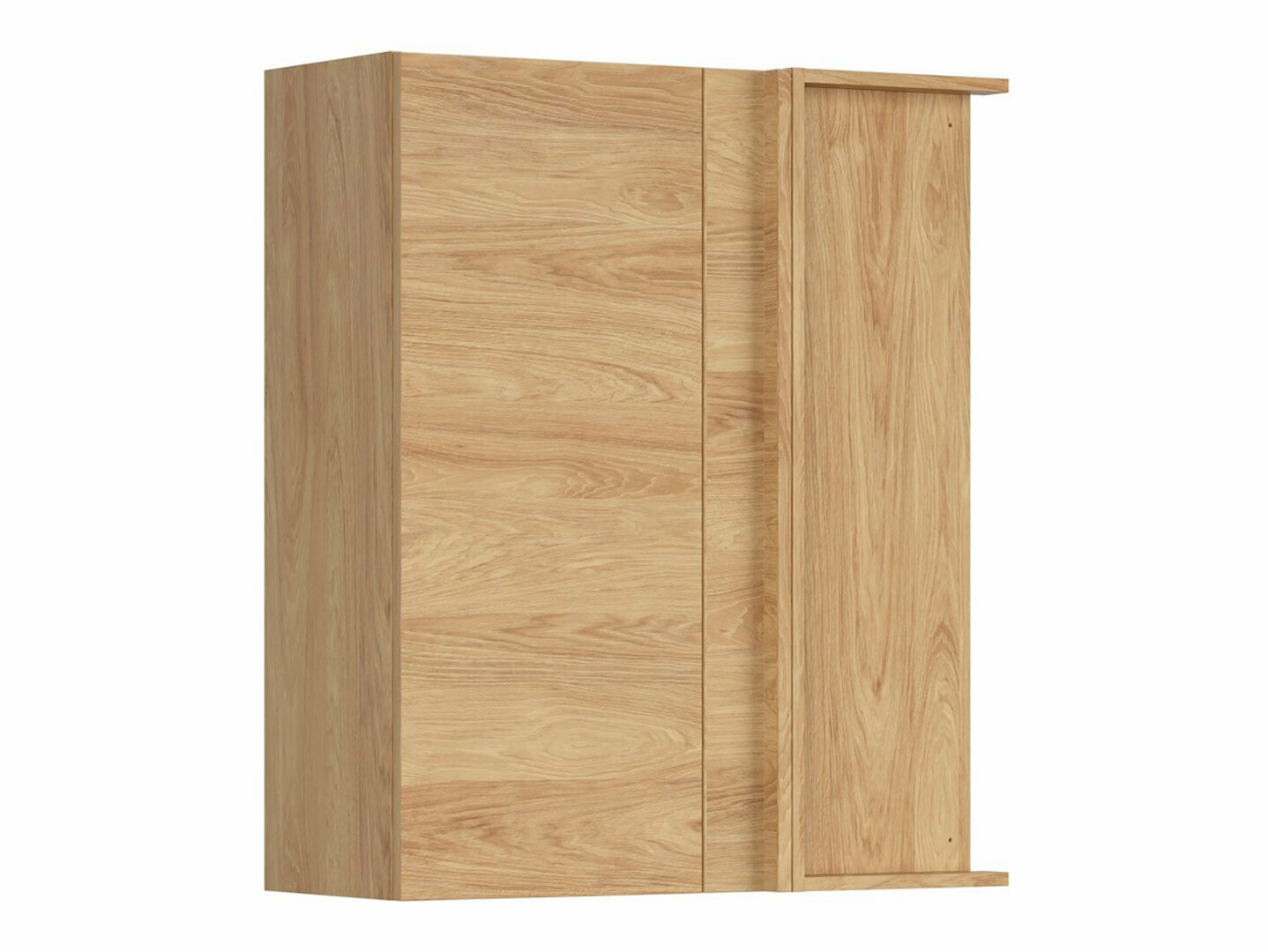 Modularna kotna stenska omarica Amper Oak 156